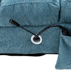 Fauteuil de massage inclinable en lin Intérieur avec télécommande, fauteuil de massage électrique ergonomique, 5 modes