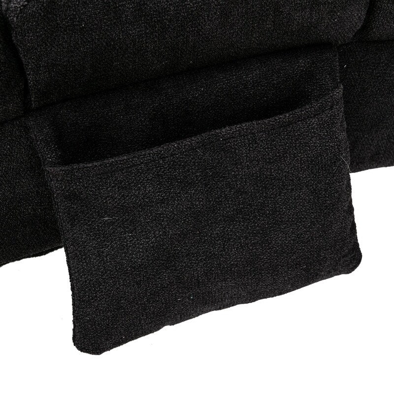 Fauteuil de massage inclinable en lin Intérieur avec télécommande, fauteuil de massage électrique ergonomique, 5 modes