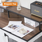 Meuble TV pour cage à chien Mcombo, grand format, niche en bois avec doubles portes, modèle 1861