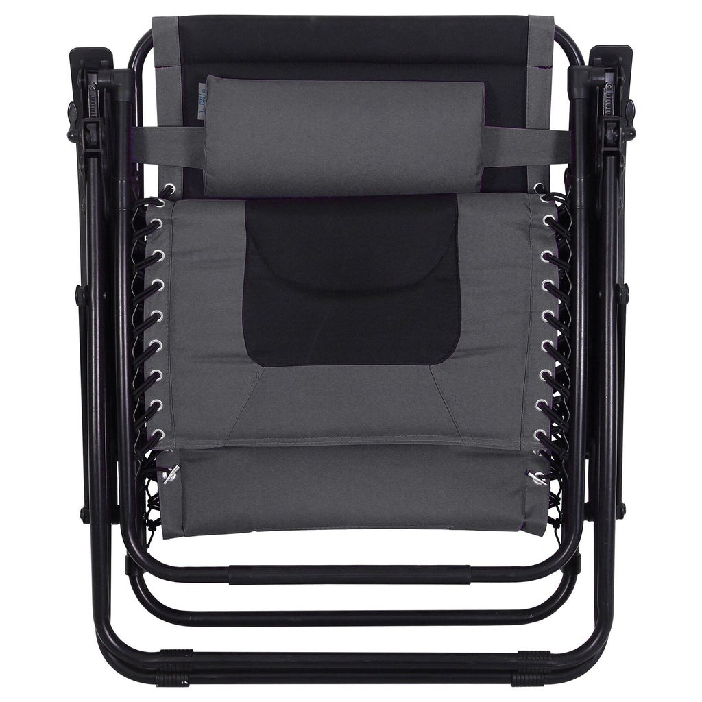 Fauteuil de salon surdimensionné XL rembourré à gravité zéro, accoudoirs larges, inclinable et réglable avec porte-gobelet - N/A