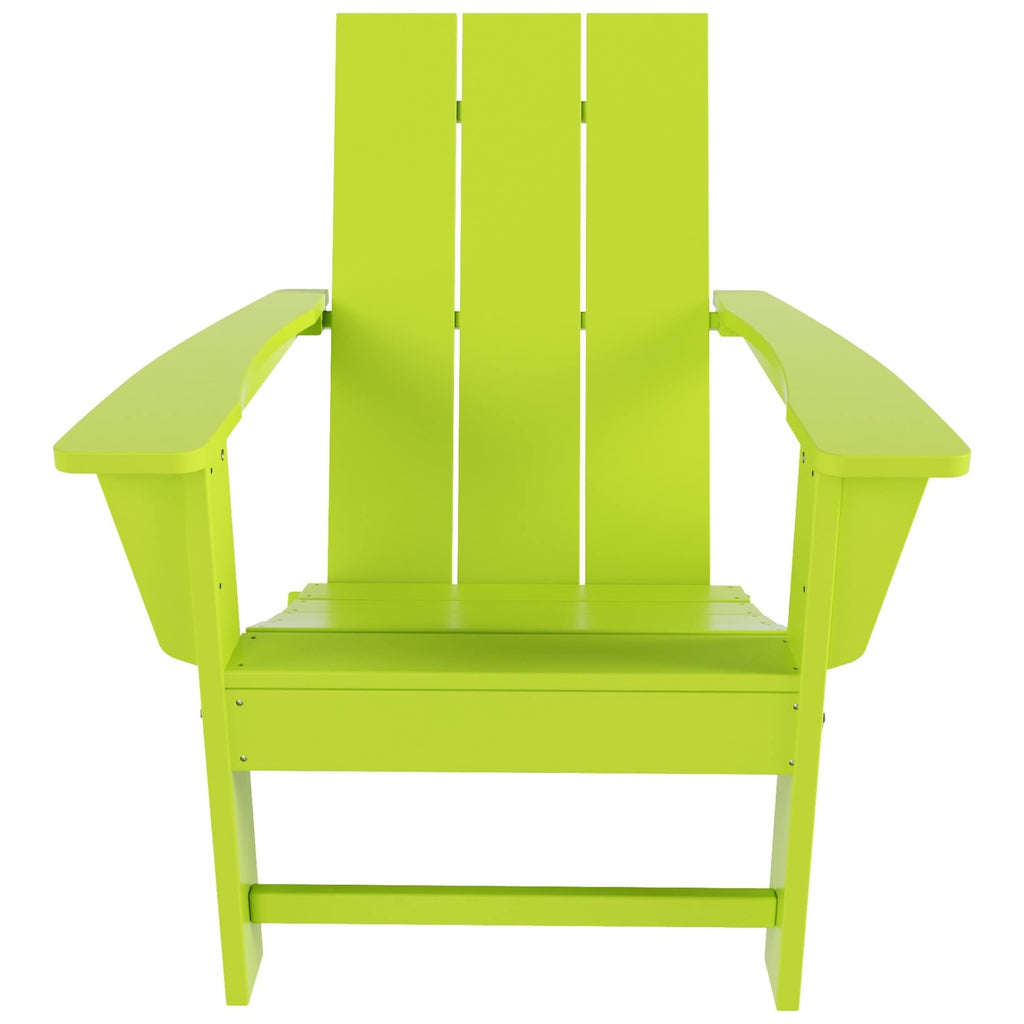 Chaise Adirondack pliante Polytrends Shoreside moderne et écologique, idéale pour les commerces et les résidences, toutes saisons