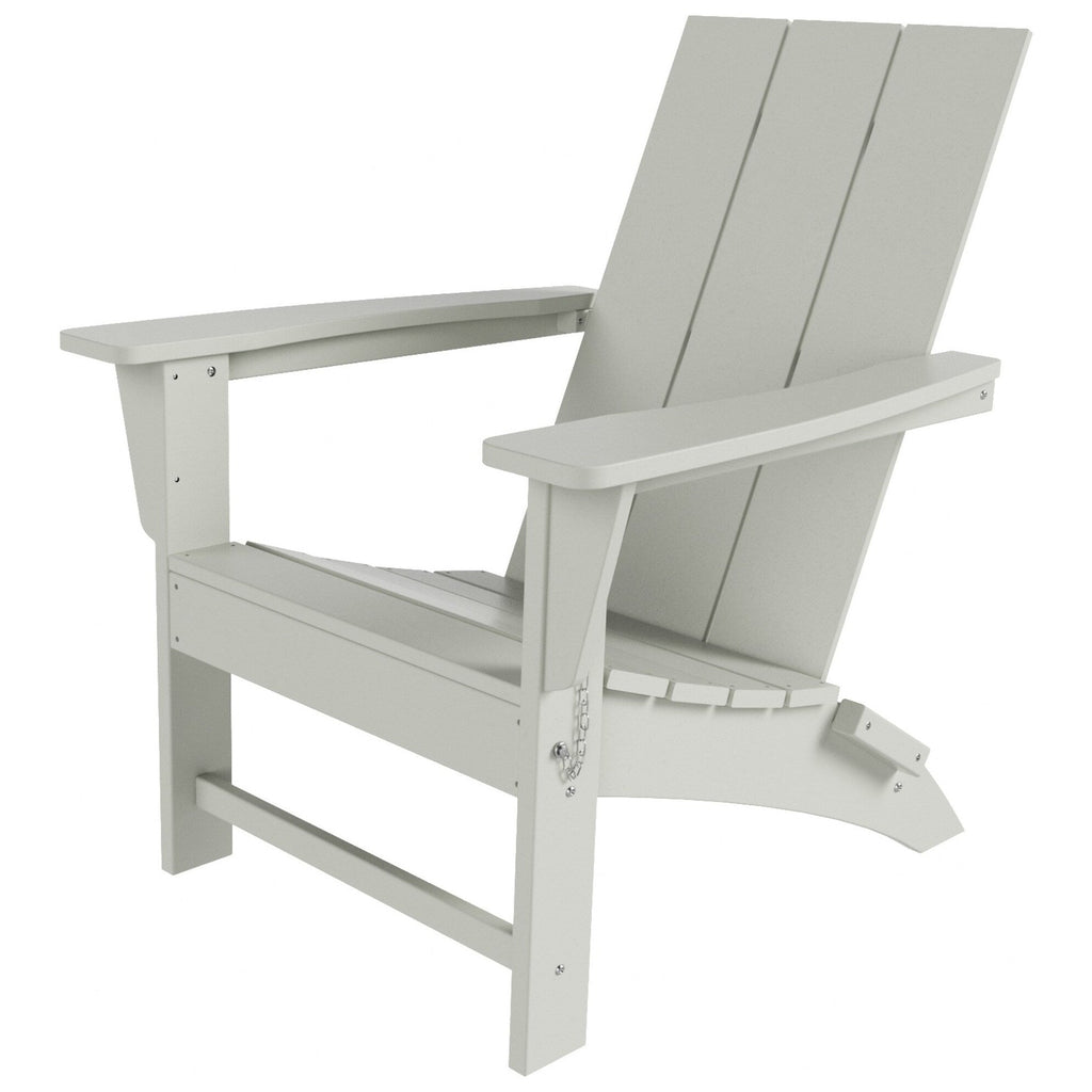 Chaise Adirondack pliante Polytrends Shoreside moderne et écologique, idéale pour les commerces et les résidences, toutes saisons
