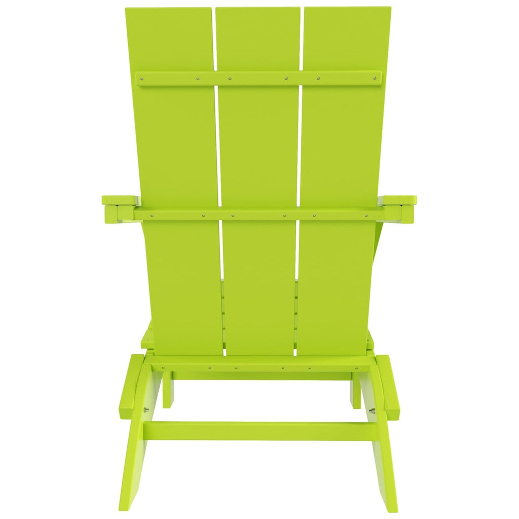 Chaise Adirondack pliante Polytrends Shoreside moderne et écologique, idéale pour les commerces et les résidences, toutes saisons
