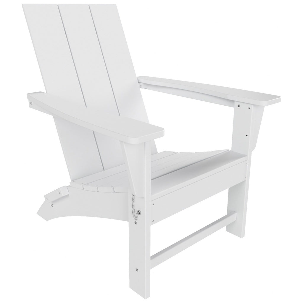 Chaise Adirondack pliante Polytrends Shoreside moderne et écologique, idéale pour les commerces et les résidences, toutes saisons