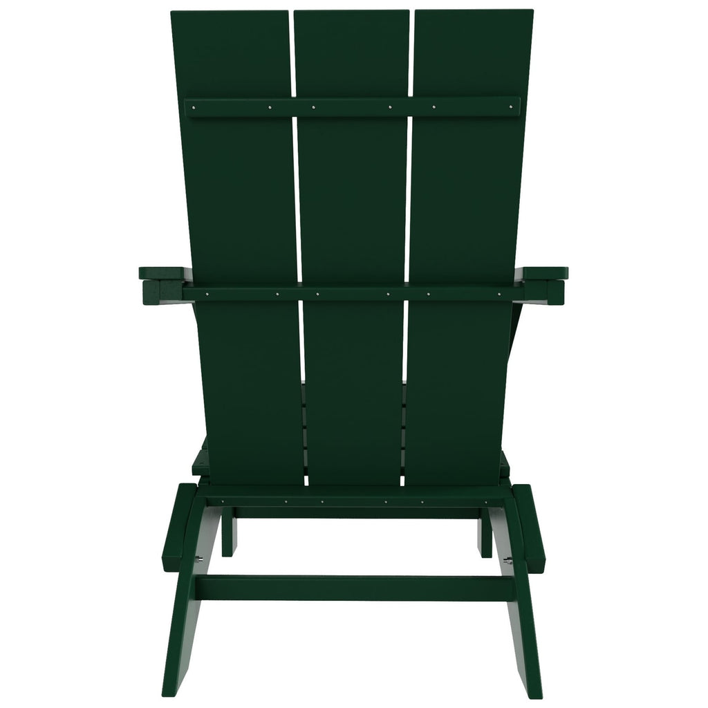 Chaise Adirondack pliante Polytrends Shoreside moderne et écologique, idéale pour les commerces et les résidences, toutes saisons