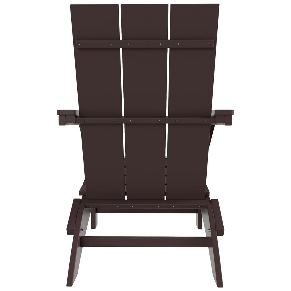 Chaise Adirondack pliante Polytrends Shoreside moderne et écologique, idéale pour les commerces et les résidences, toutes saisons