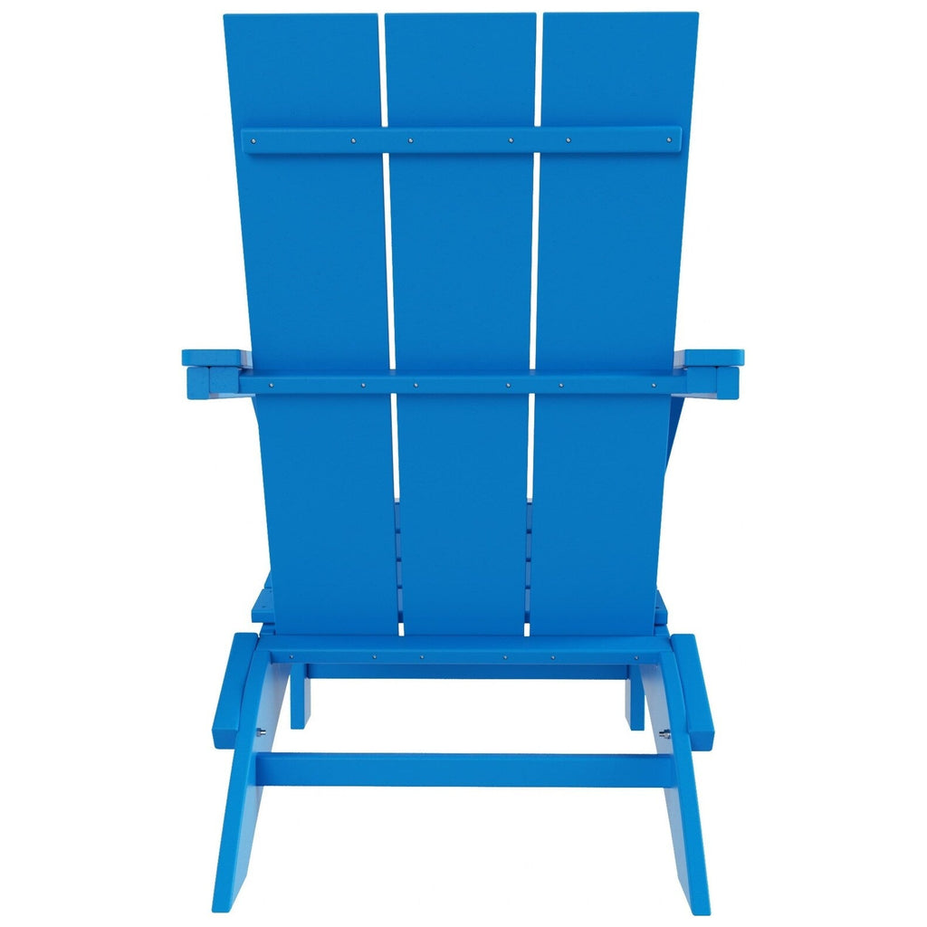Chaise Adirondack pliante Polytrends Shoreside moderne et écologique, idéale pour les commerces et les résidences, toutes saisons