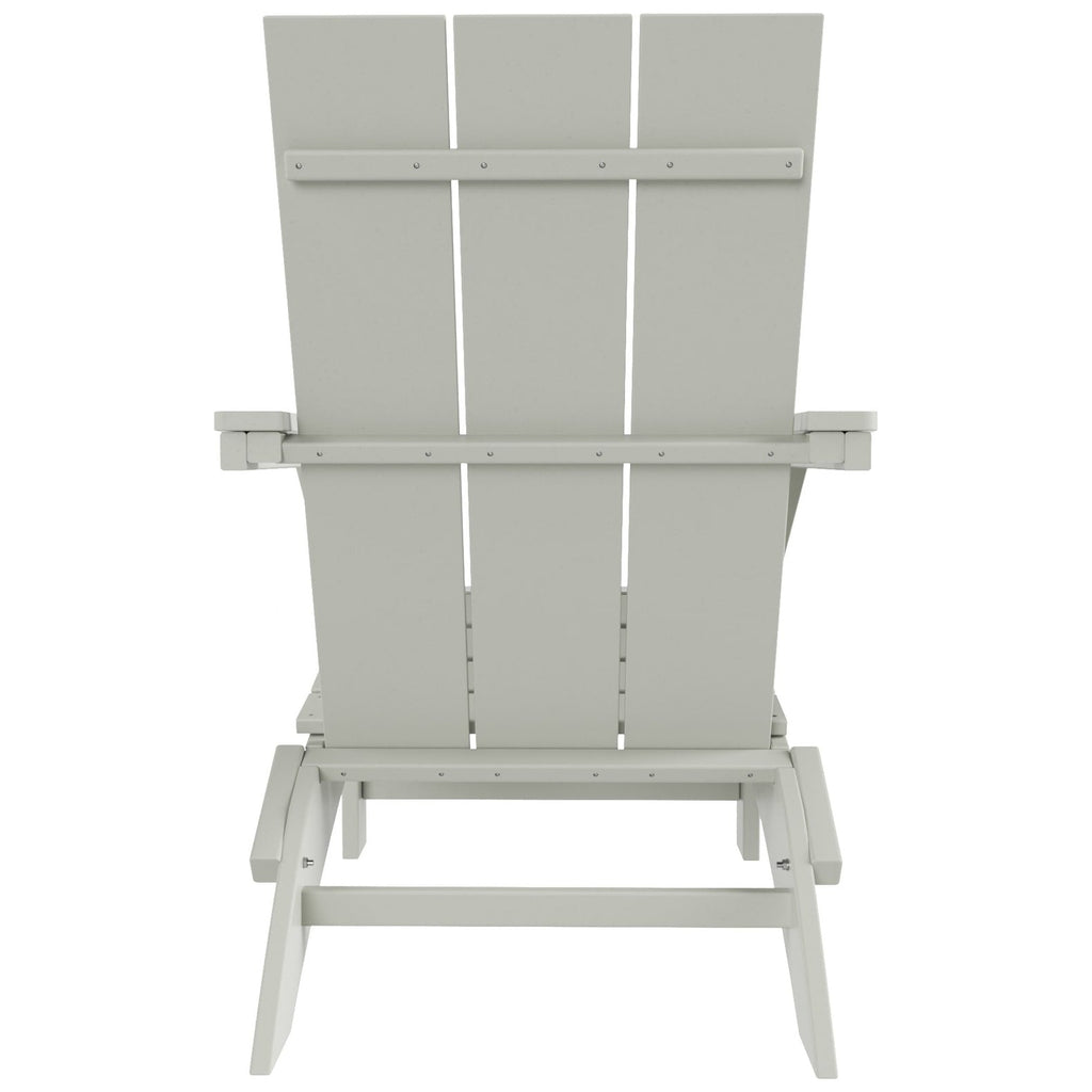Chaise Adirondack pliante Polytrends Shoreside moderne et écologique, idéale pour les commerces et les résidences, toutes saisons