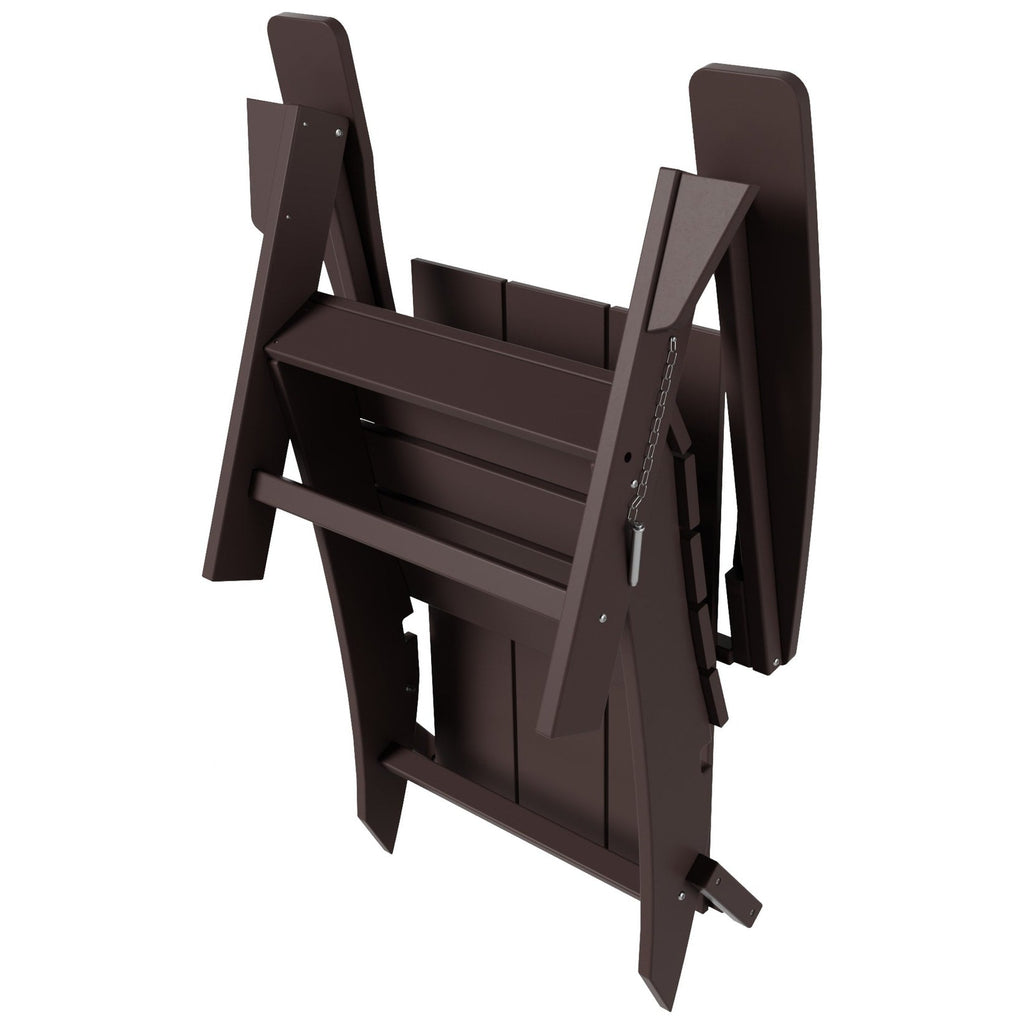 Chaise Adirondack pliante Polytrends Shoreside moderne et écologique, idéale pour les commerces et les résidences, toutes saisons
