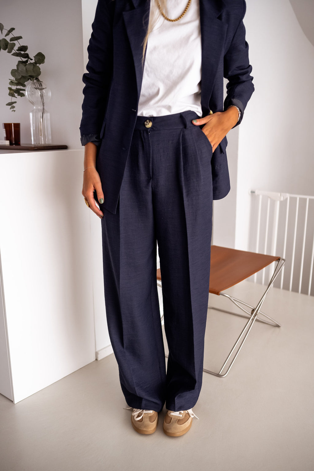 Pantalon Thaly bleu
