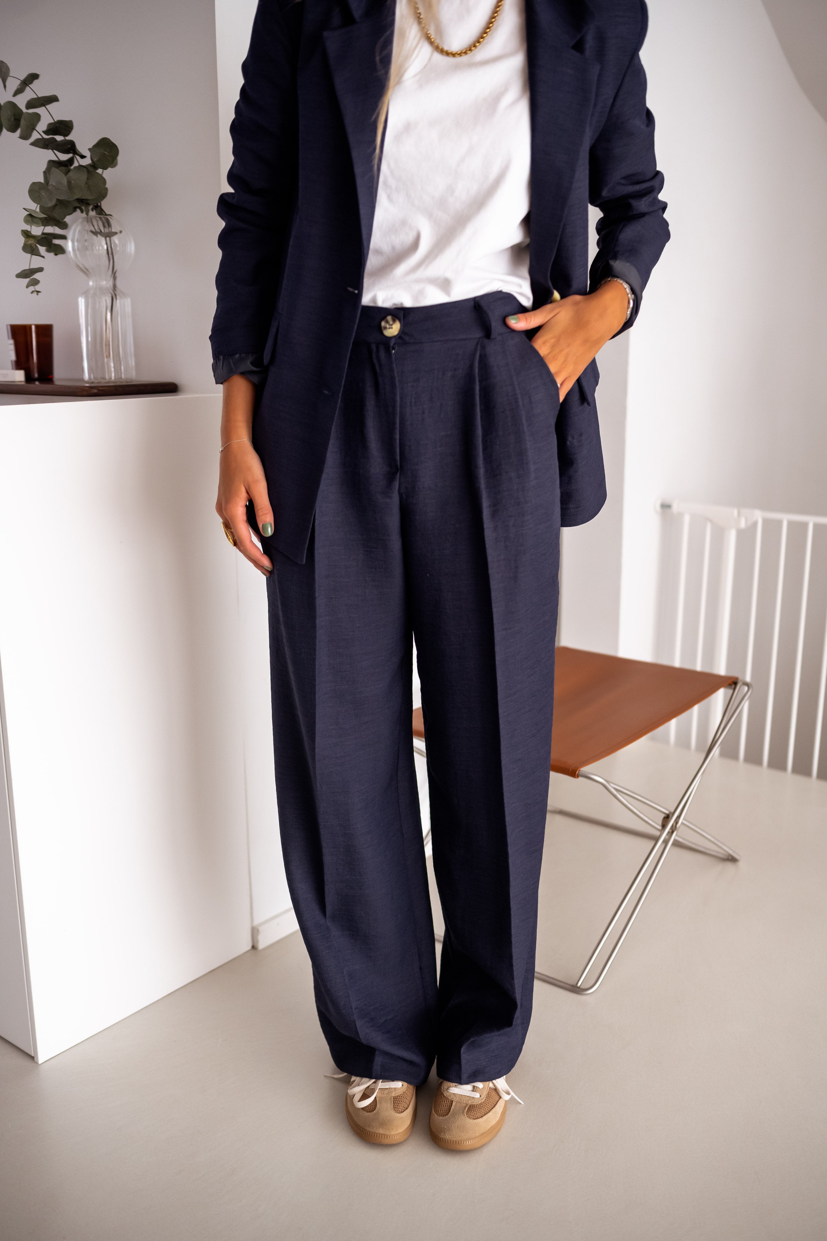 Pantalon Thaly bleu