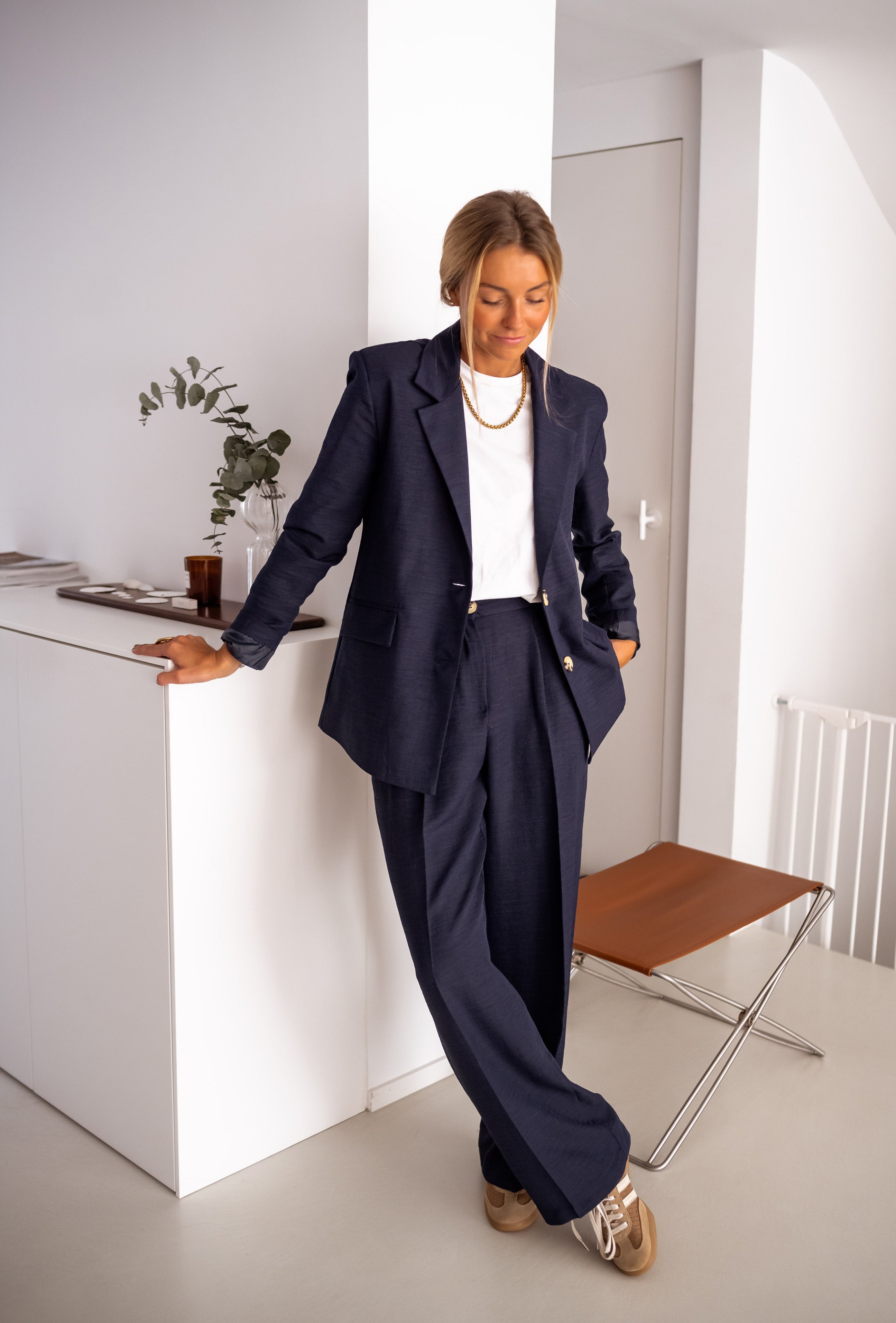Pantalon Thaly bleu
