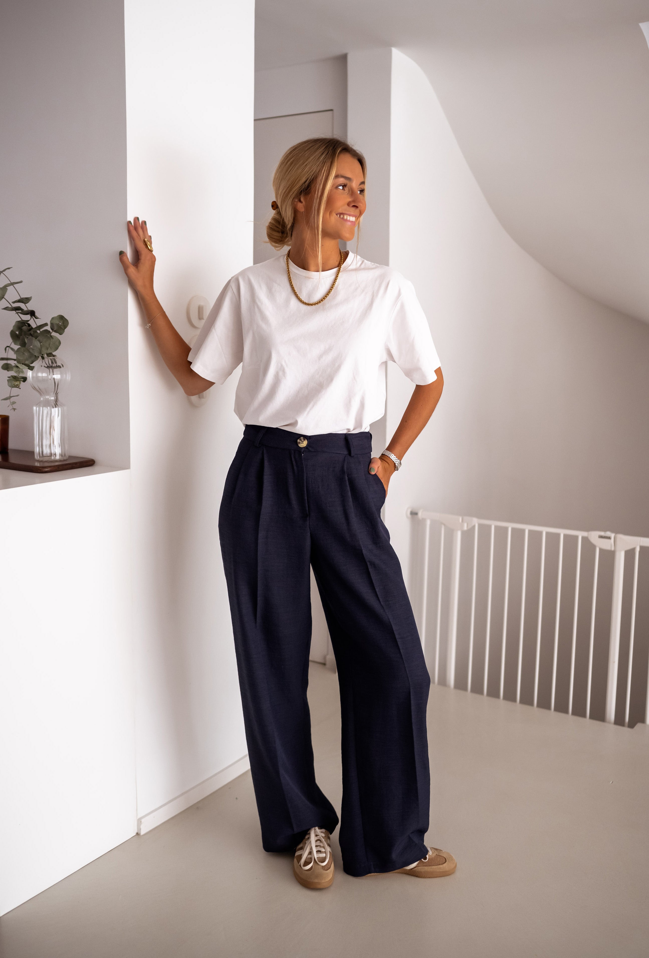 Pantalon Thaly bleu