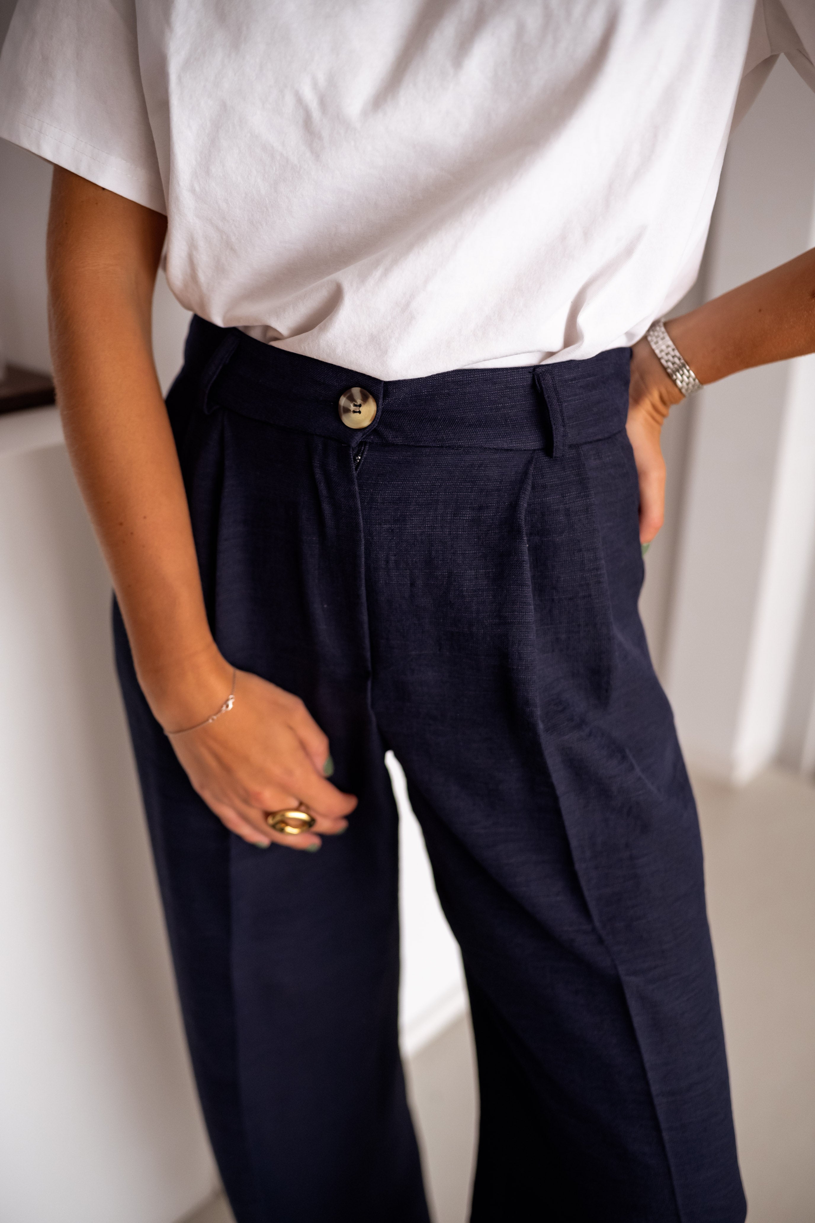 Pantalon Thaly bleu