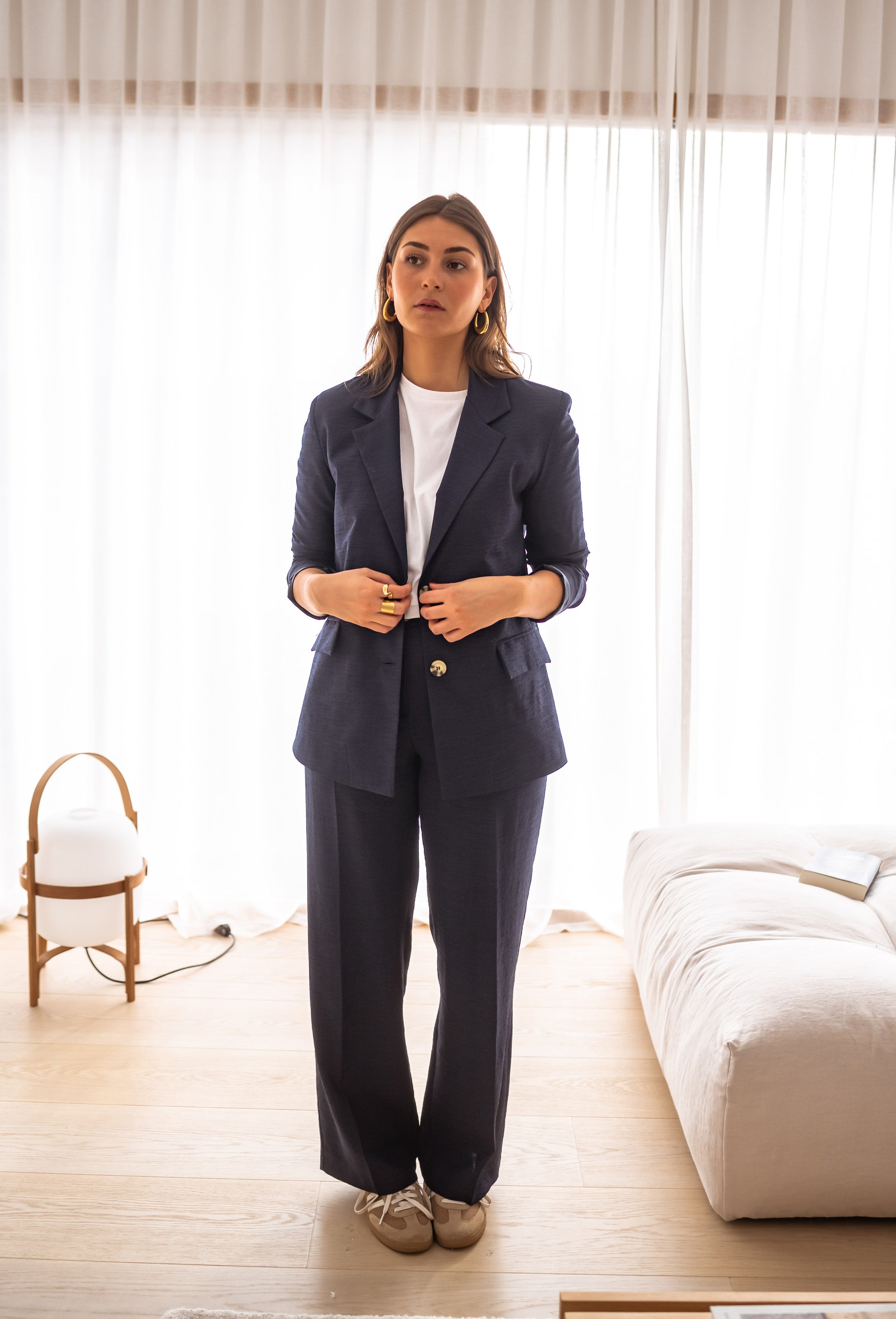 Pantalon Thaly bleu