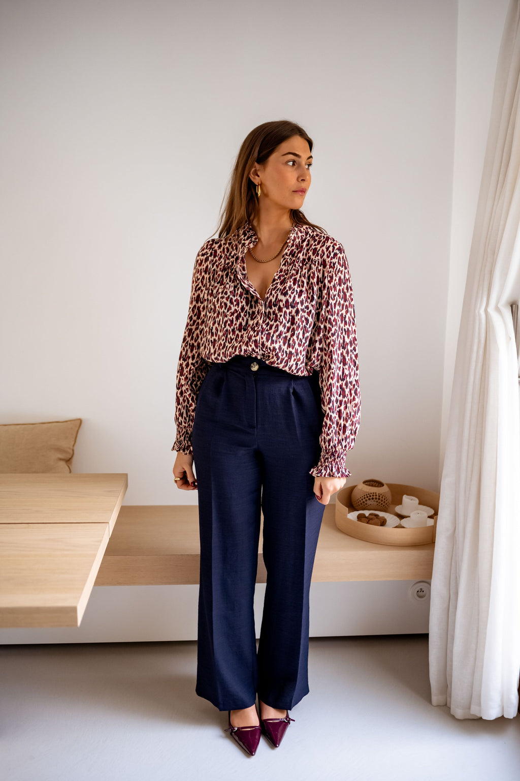 Pantalon Thaly bleu