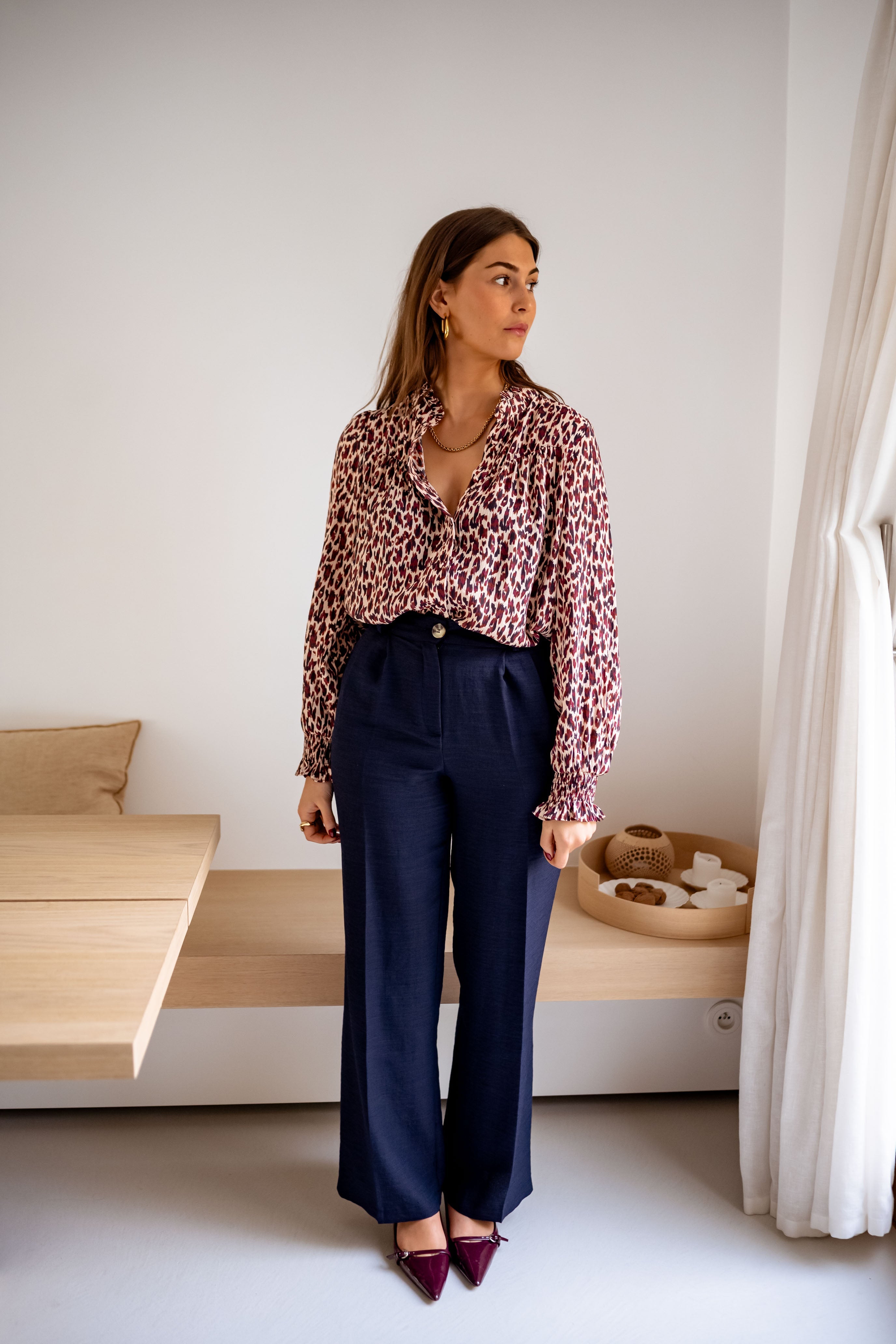 Pantalon Thaly bleu