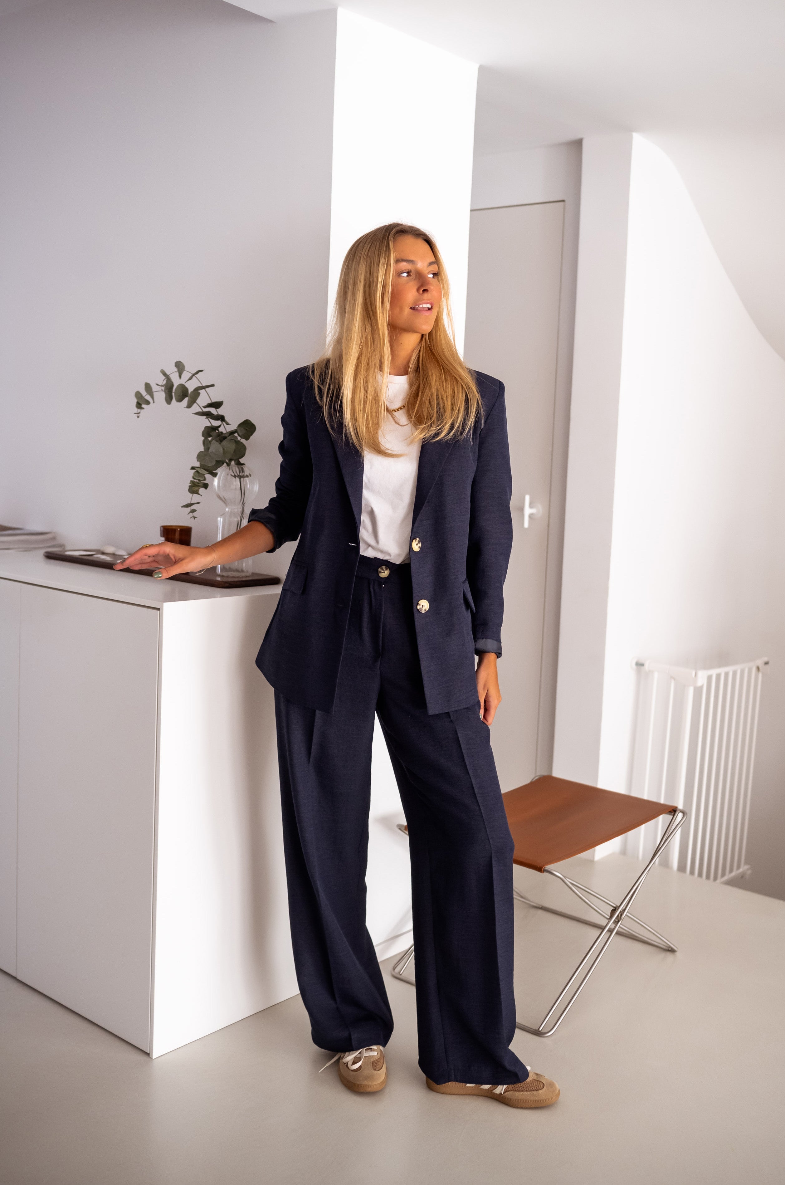 Pantalon Thaly bleu
