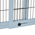 Portillon extra large et autoportant PawHut 72 pour animaux de compagnie, longueur réglable, pour maison, entrée, couloir, gris