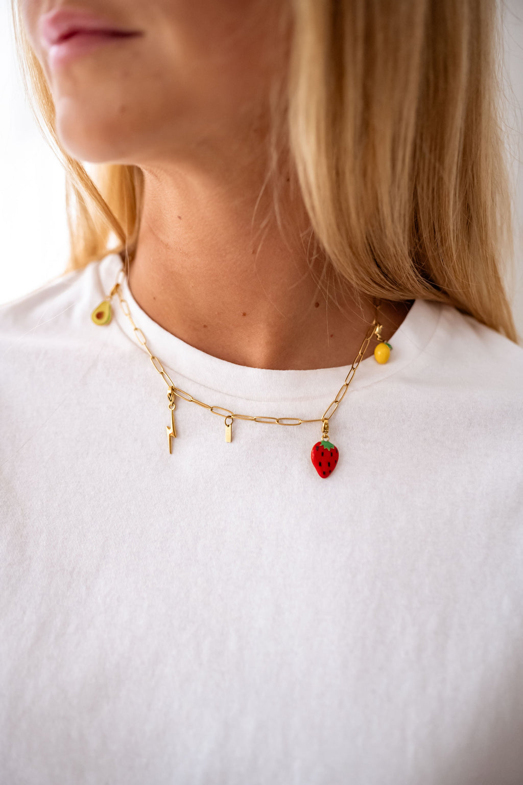 Pendentif Éclair Doré