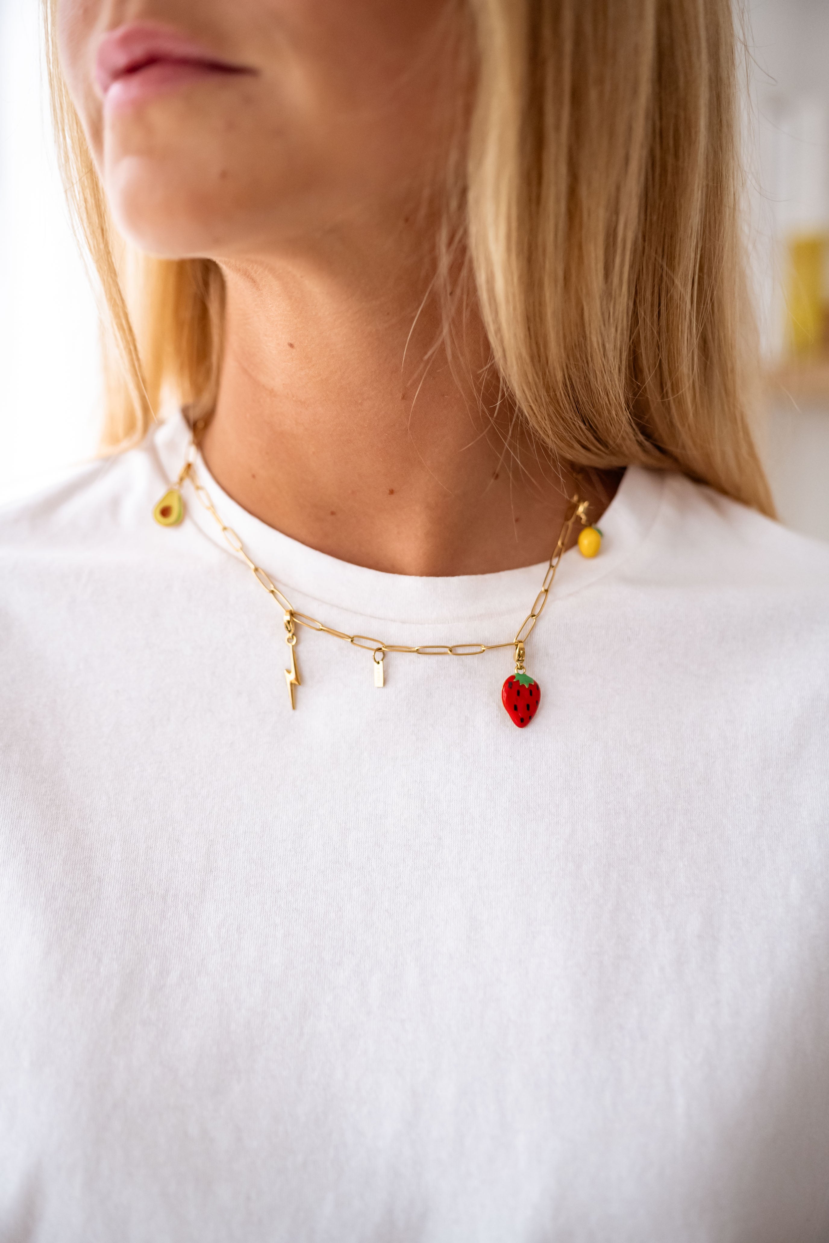 Pendentif Éclair Doré