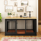 Cage pour chien élégante et robuste avec renfort en tube de fer