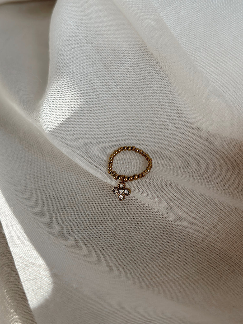 Bague Croix Dorée