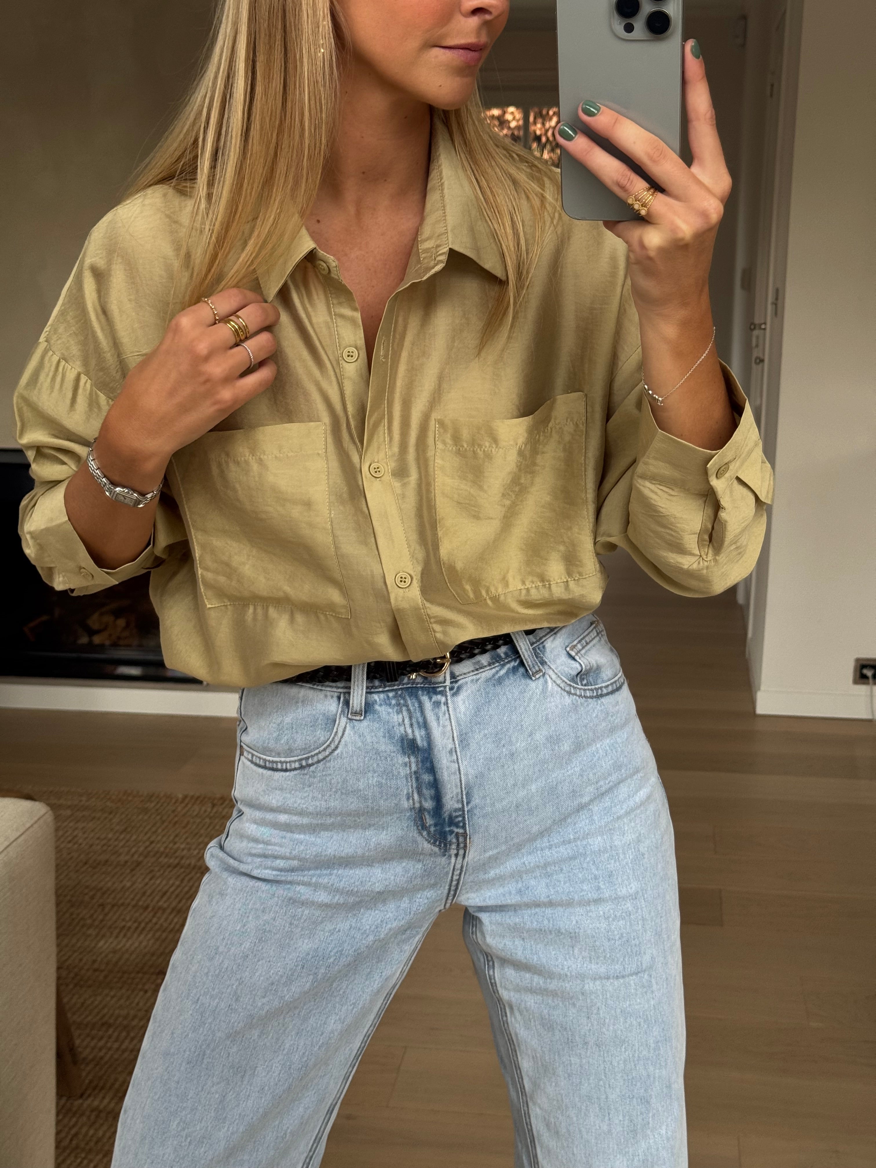 Chemise Taiba dorée