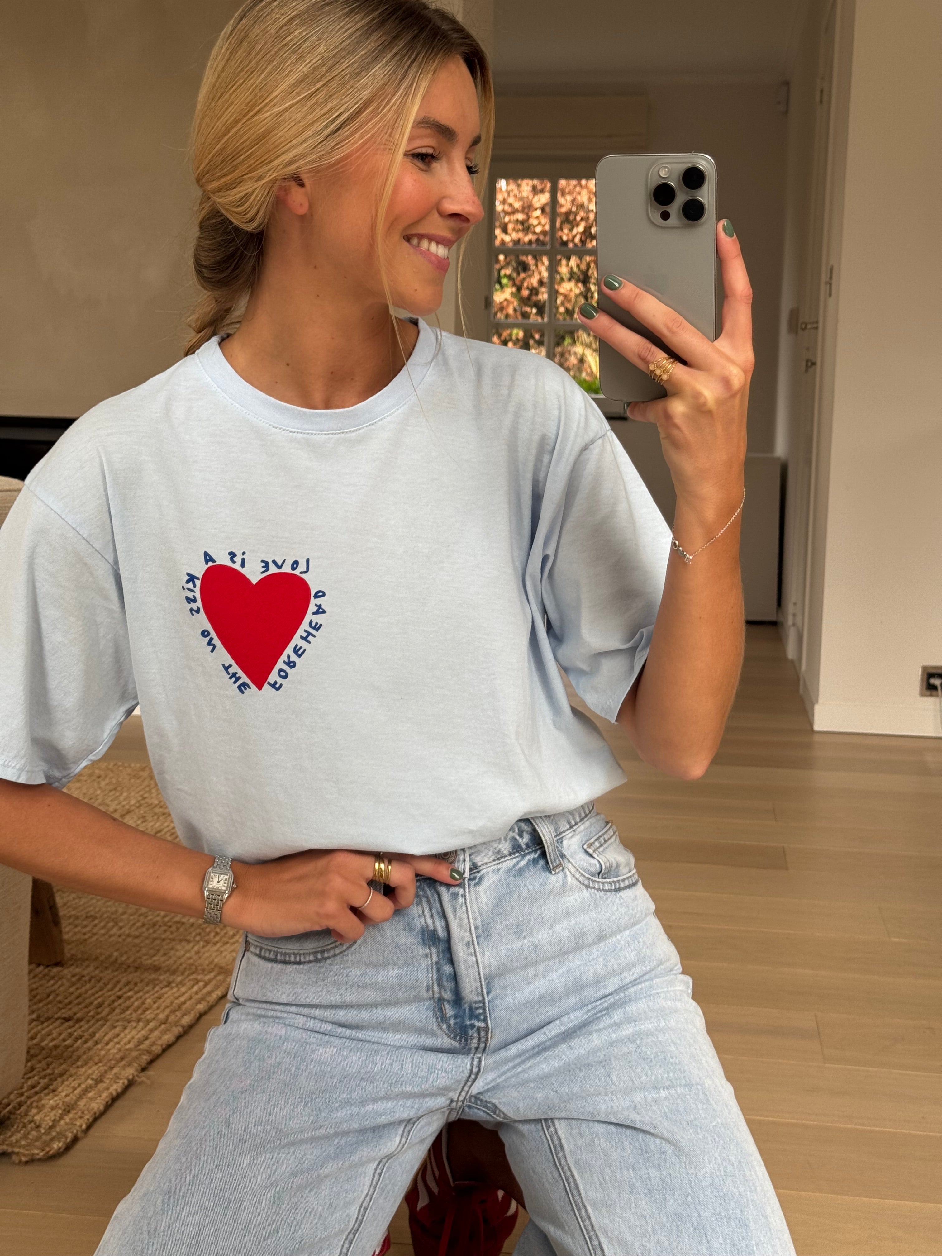 T-shirt Mona bleu ciel 