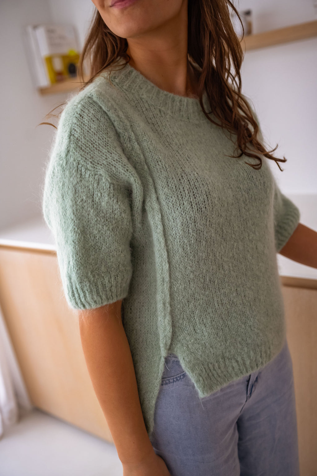 Pull Leyi vert aqua