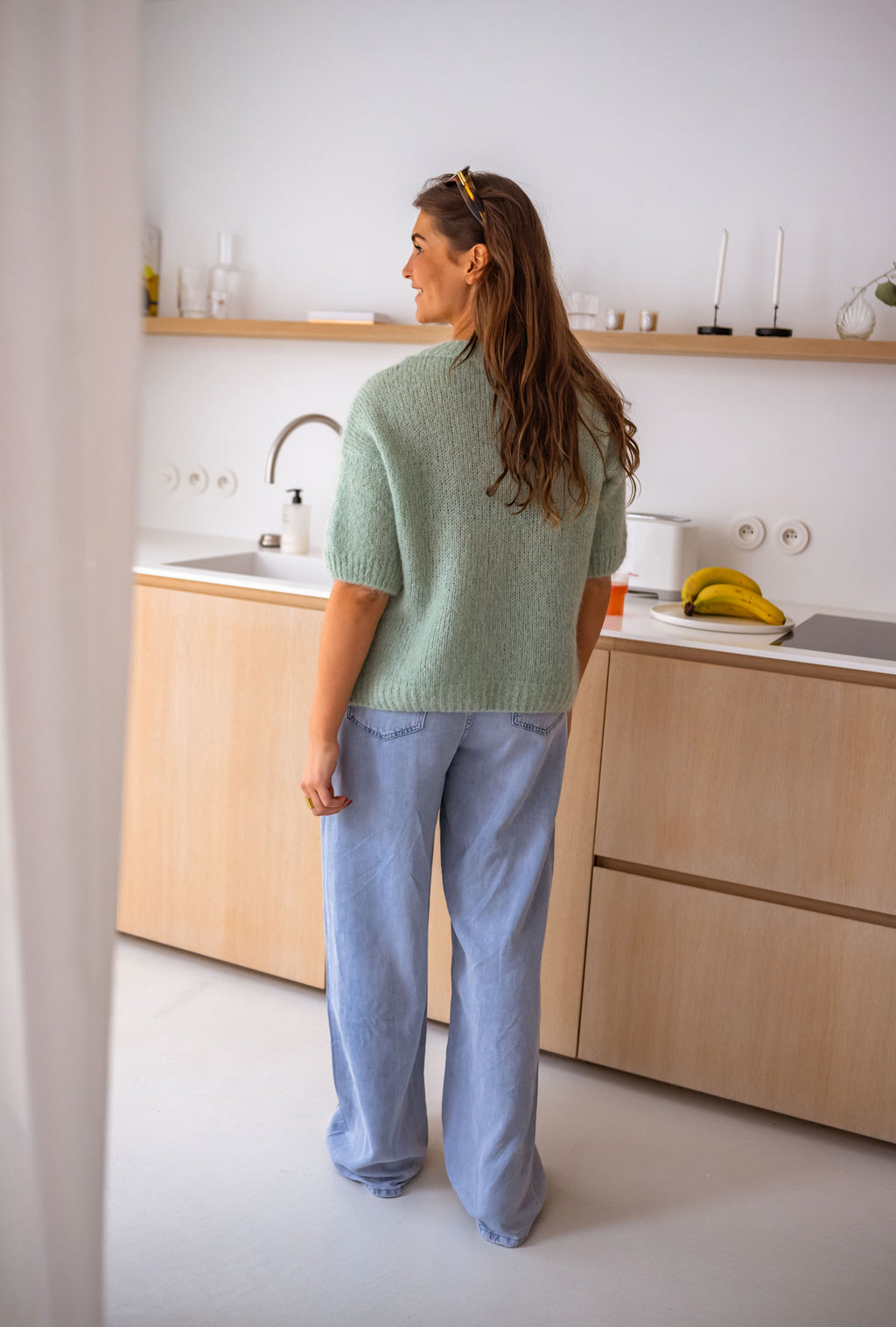 Pull Leyi vert aqua