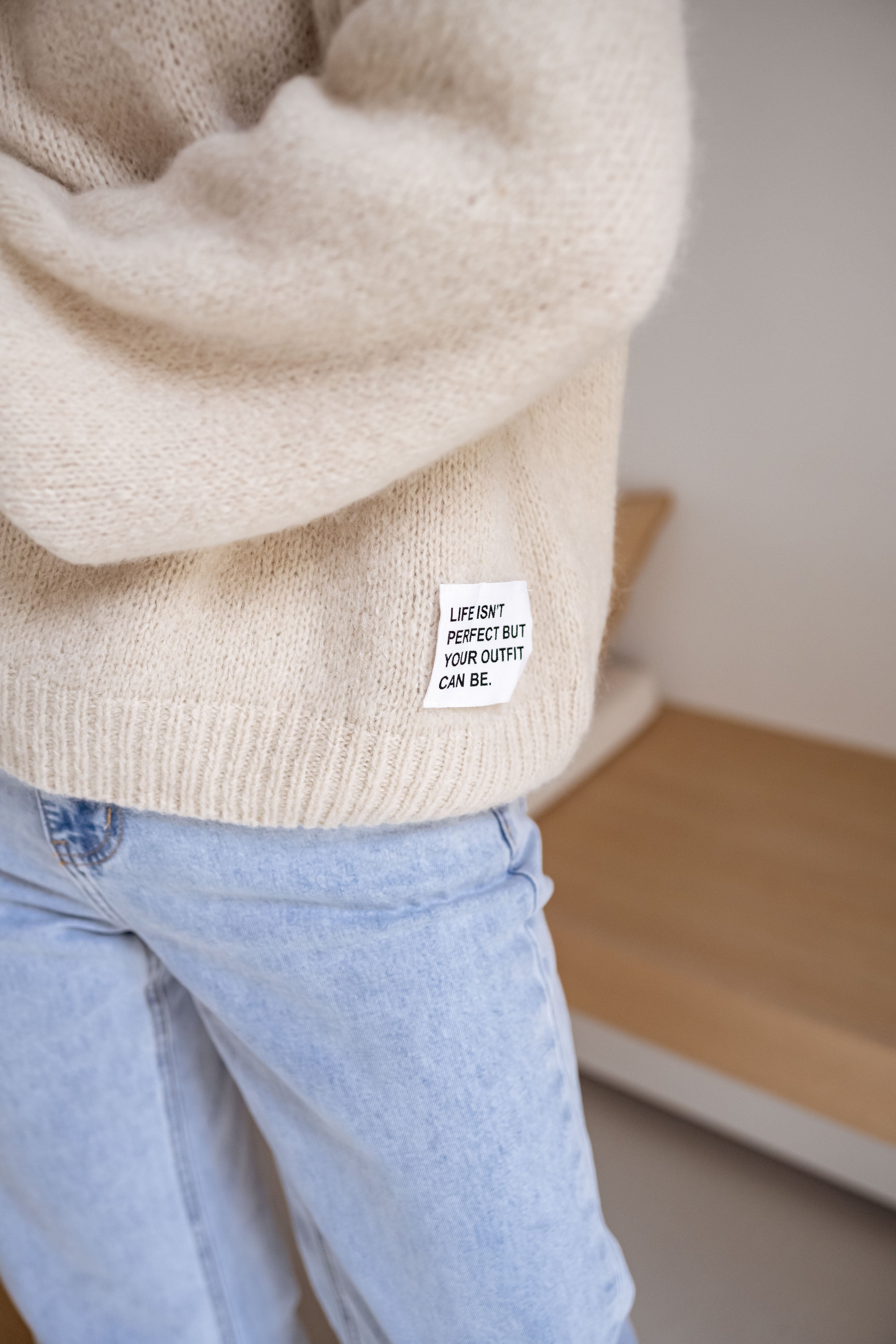Pull beige Life