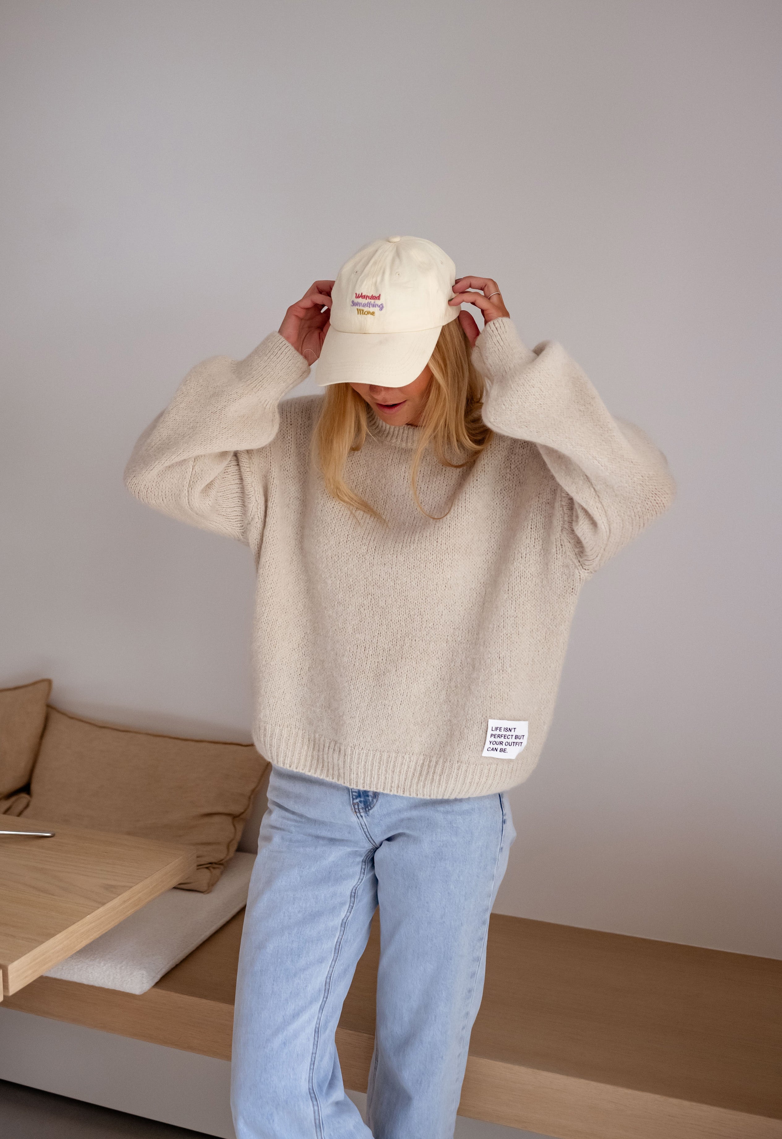 Pull beige Life