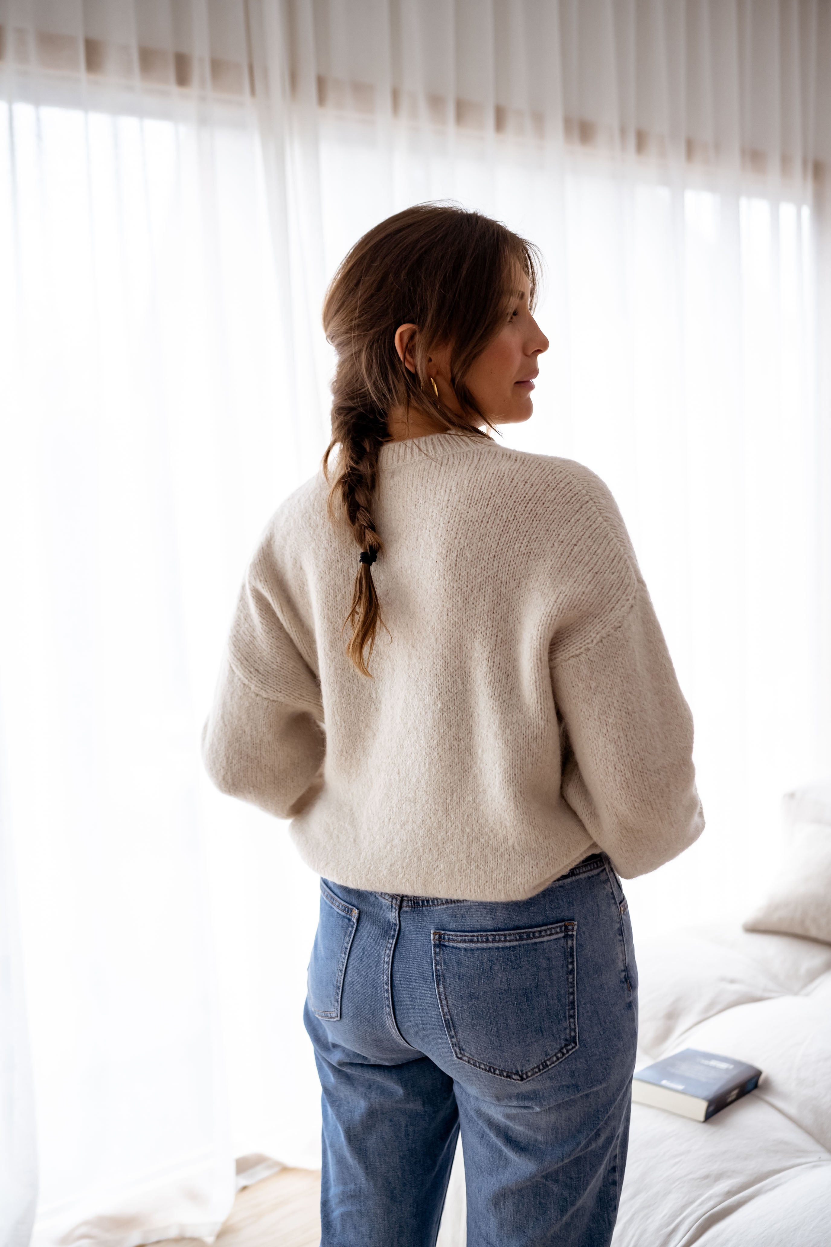 Pull beige Life