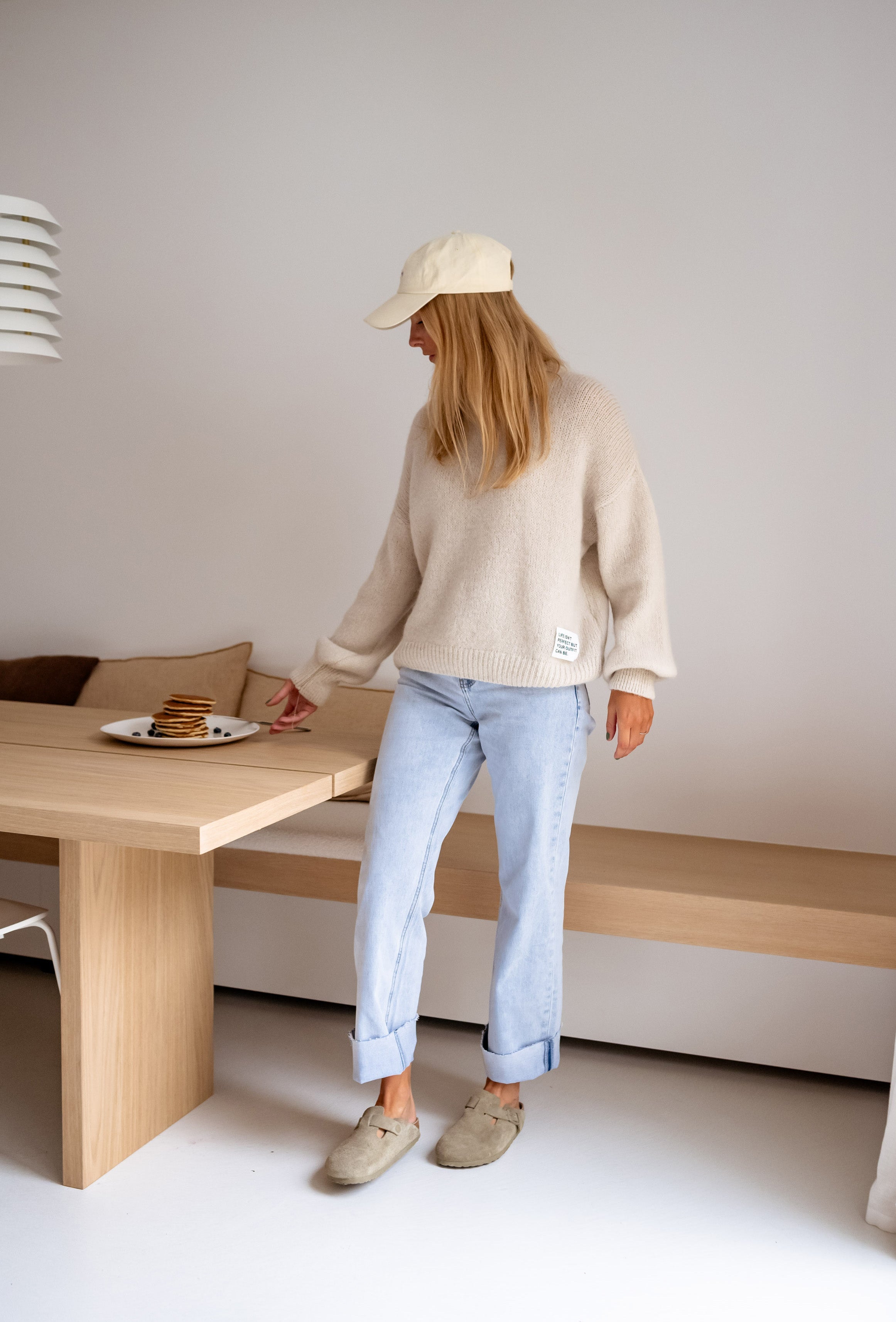 Pull beige Life