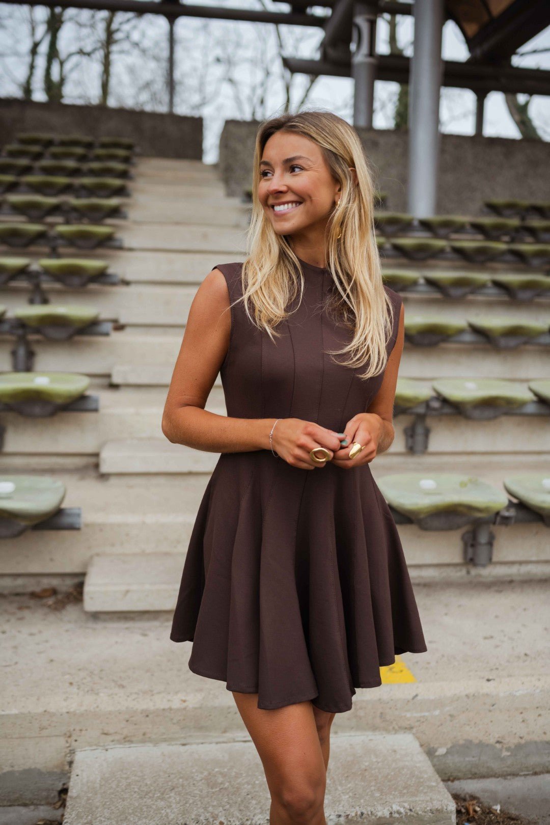 Robe Morgane marron