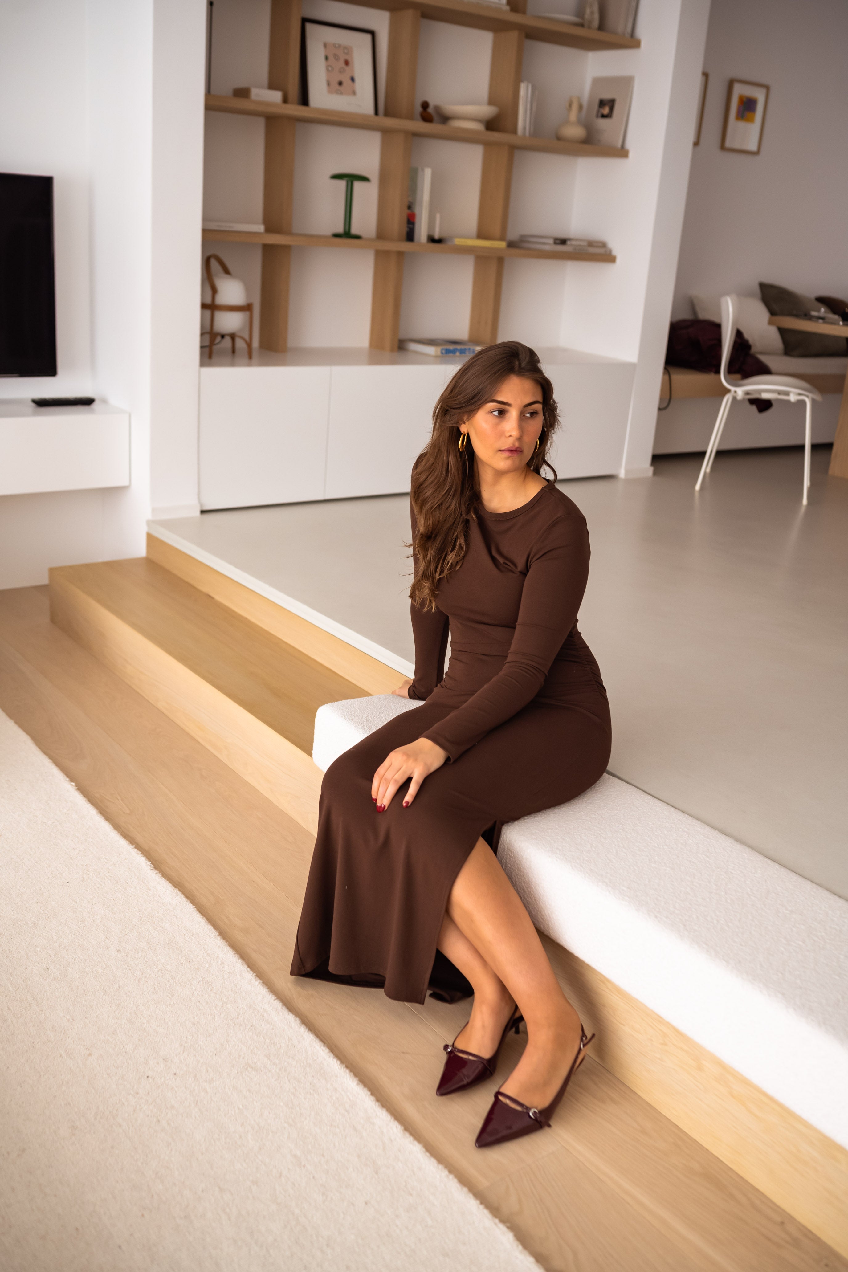 Robe Presly marron