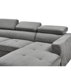 Canapé sectionnel surdimensionné Roomfitters 122 avec rangement pour méridienne, canapé contemporain en U 7 places