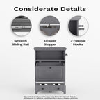 Station d'alimentation pour chiens Roomfitters avec 2 gamelles surélevées et armoire d'alimentation inclinable pour animaux de compagnie