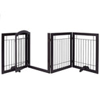 Barrière pour chien SPIRICH extra large de 96 pouces et haute de 30 pouces avec porte de passage, barrière pour animaux de compagnie autoportante en fil de fer, clôture de sécurité pour chiots