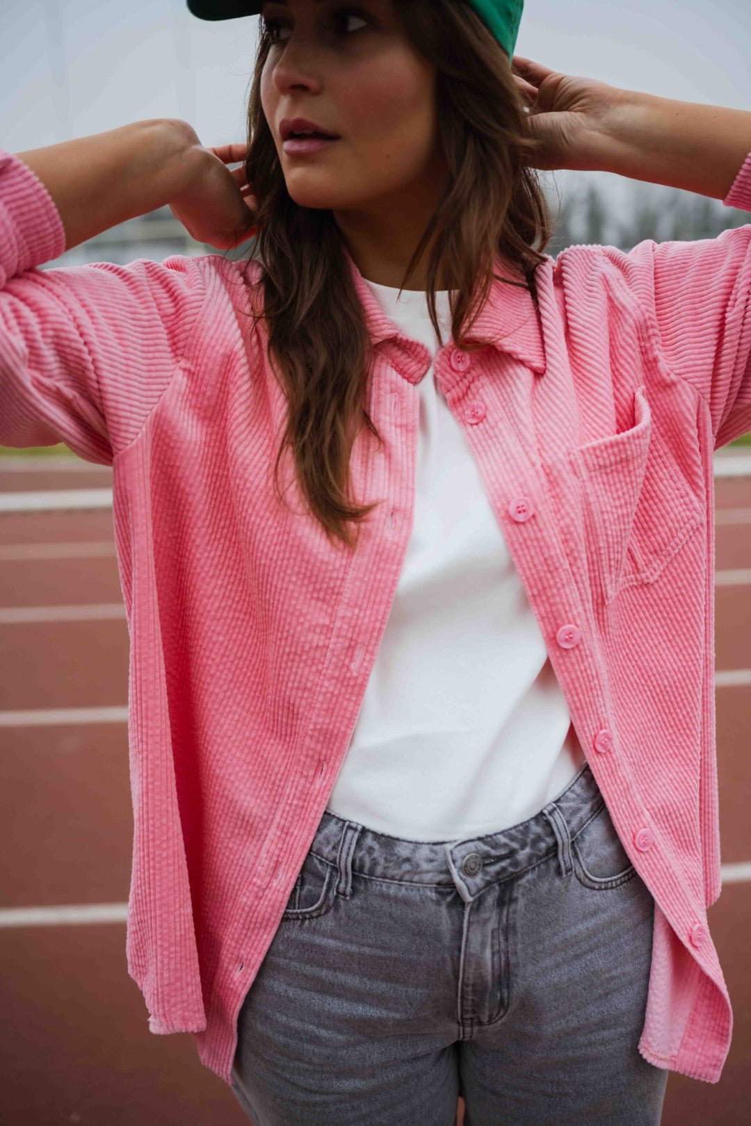 Surchemise rose Aurelie