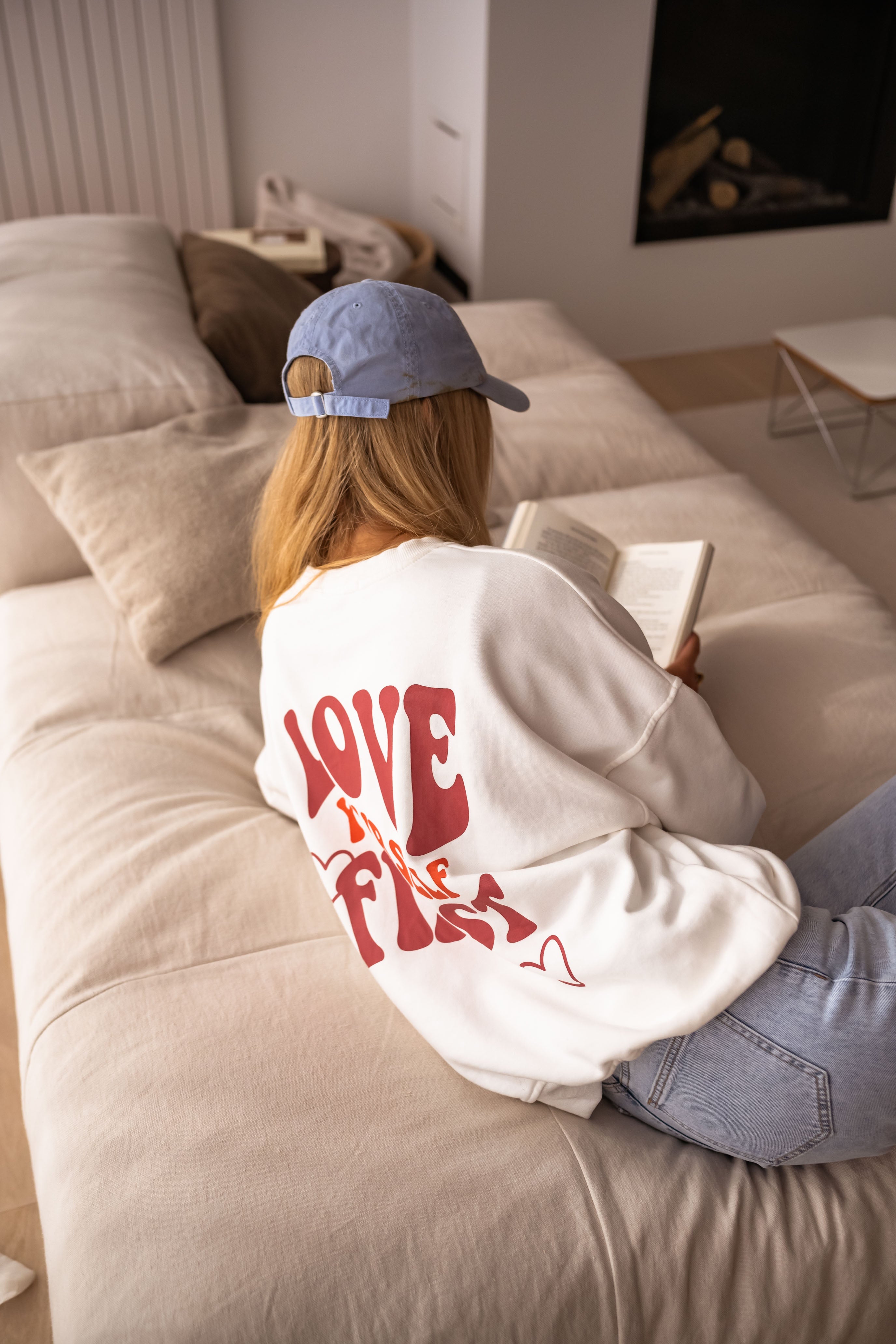 Pull blanc comme neige