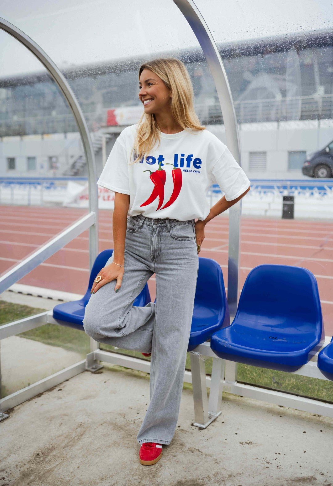 T-shirt piment blanc