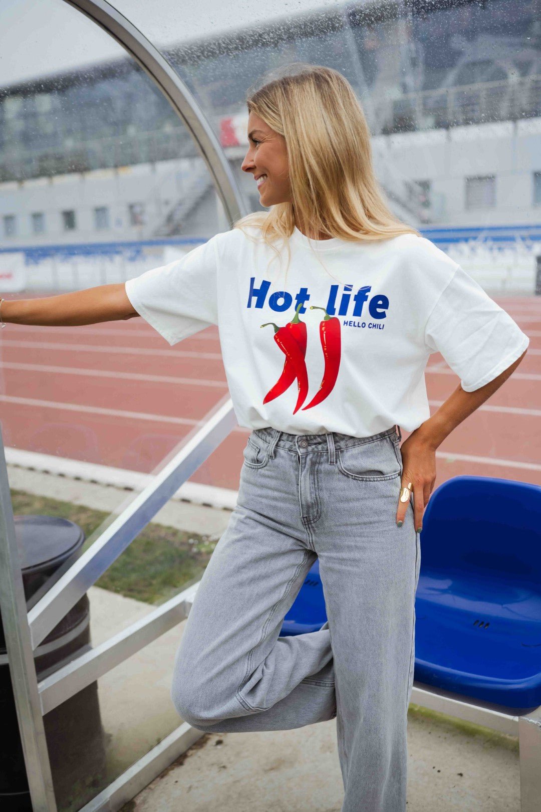 T-shirt piment blanc