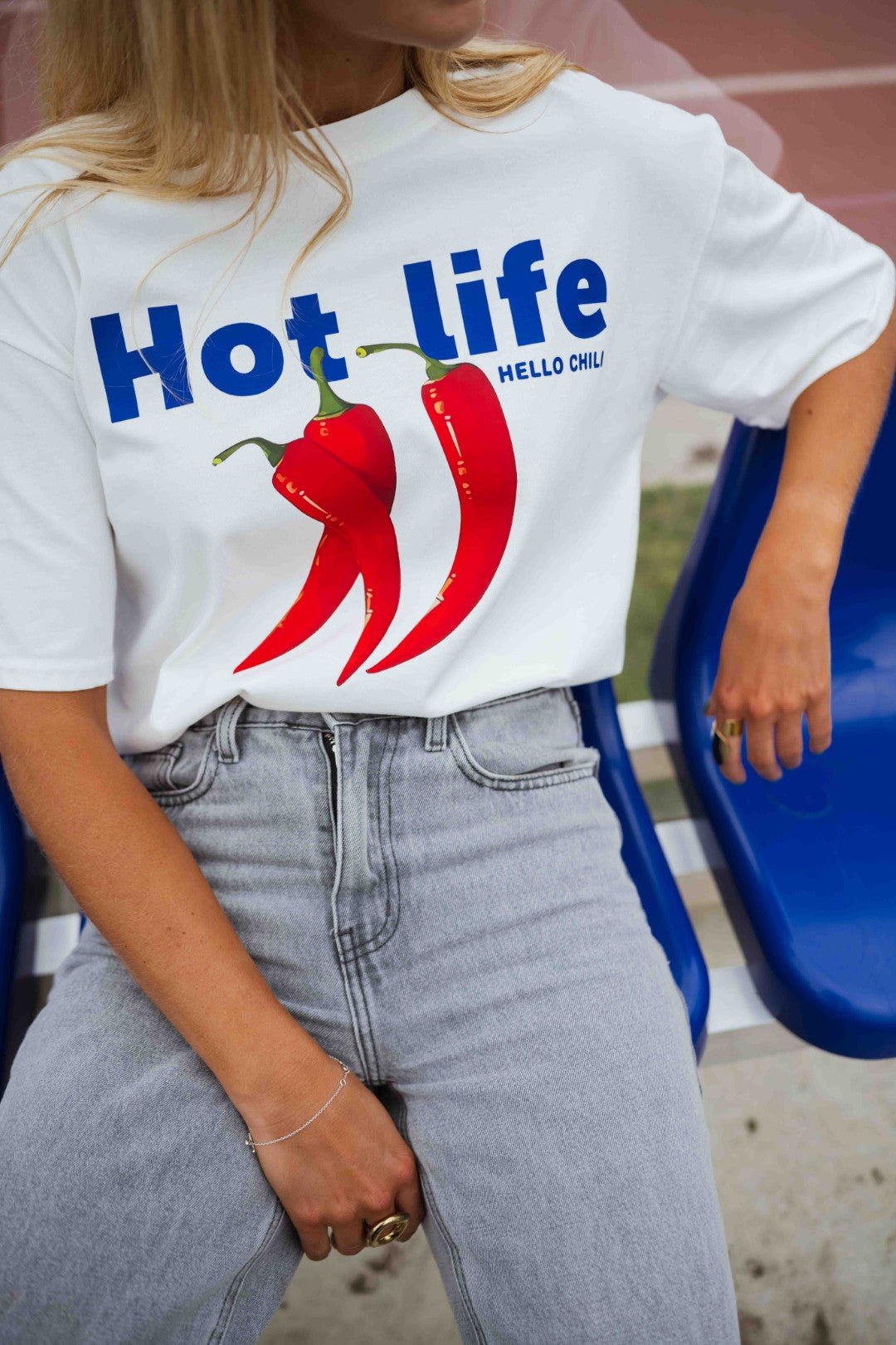 T-shirt piment blanc