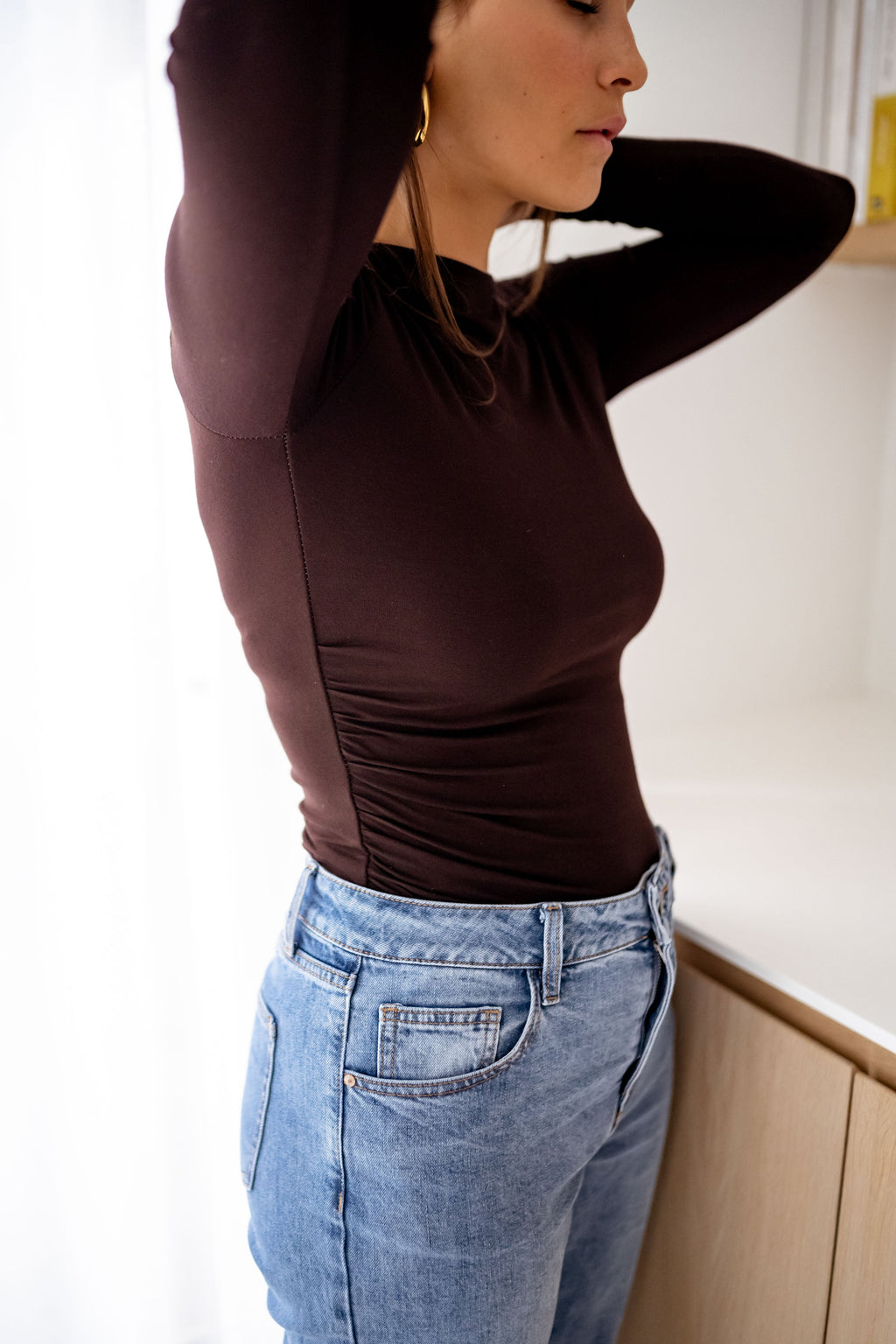 T-shirt Clara Chocolat