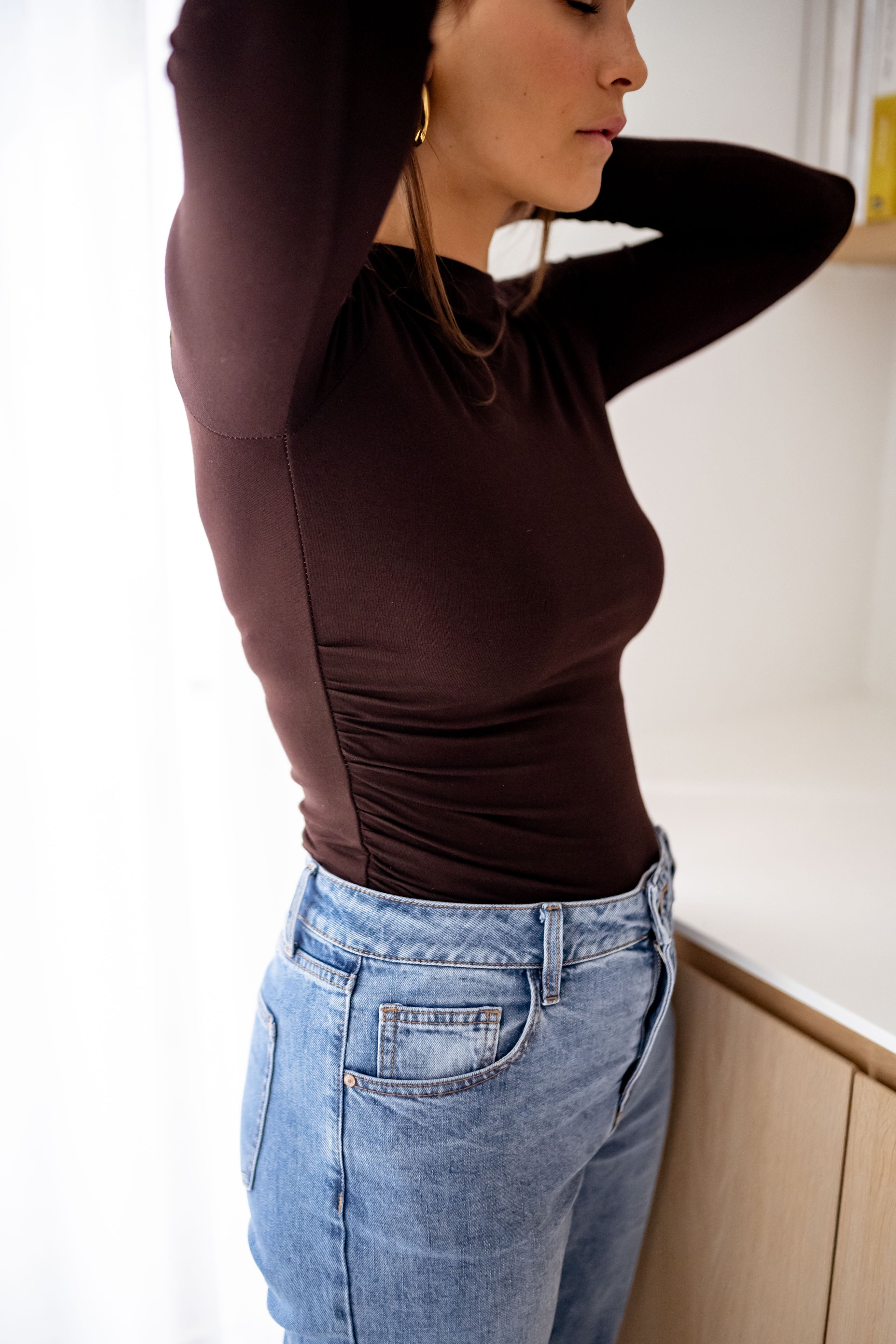 T-shirt Clara Chocolat