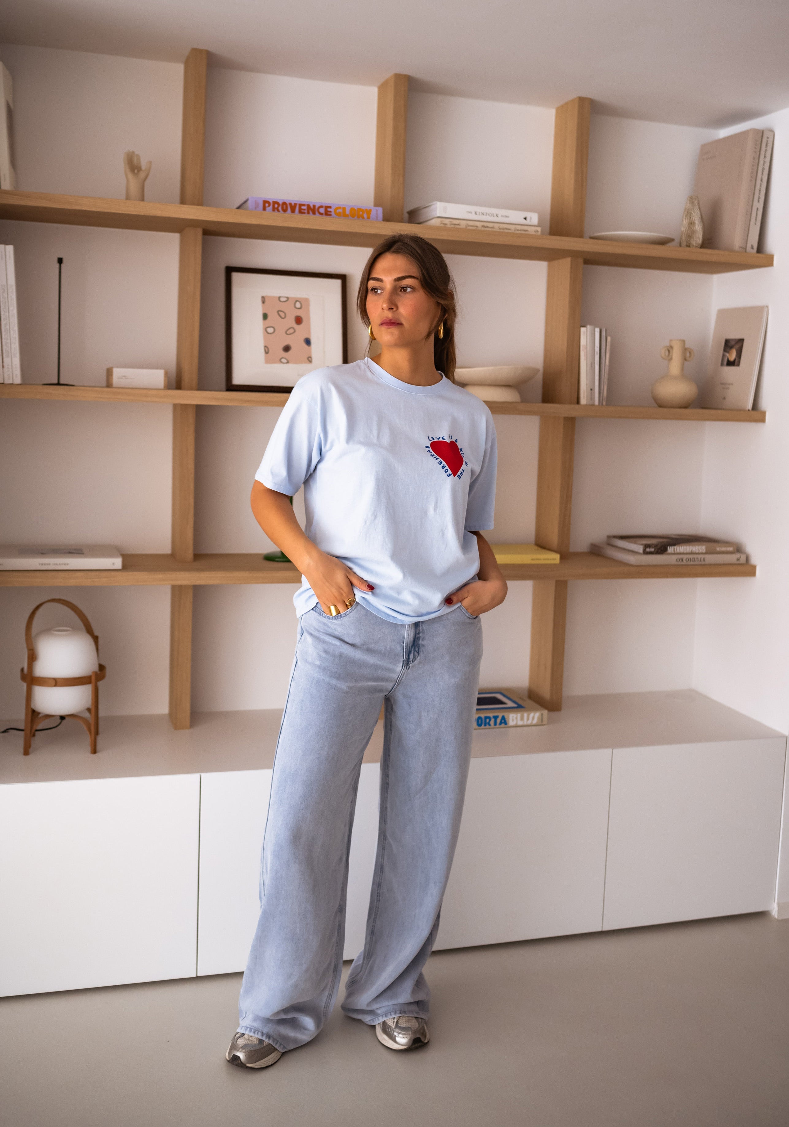 T-shirt Mona bleu ciel 