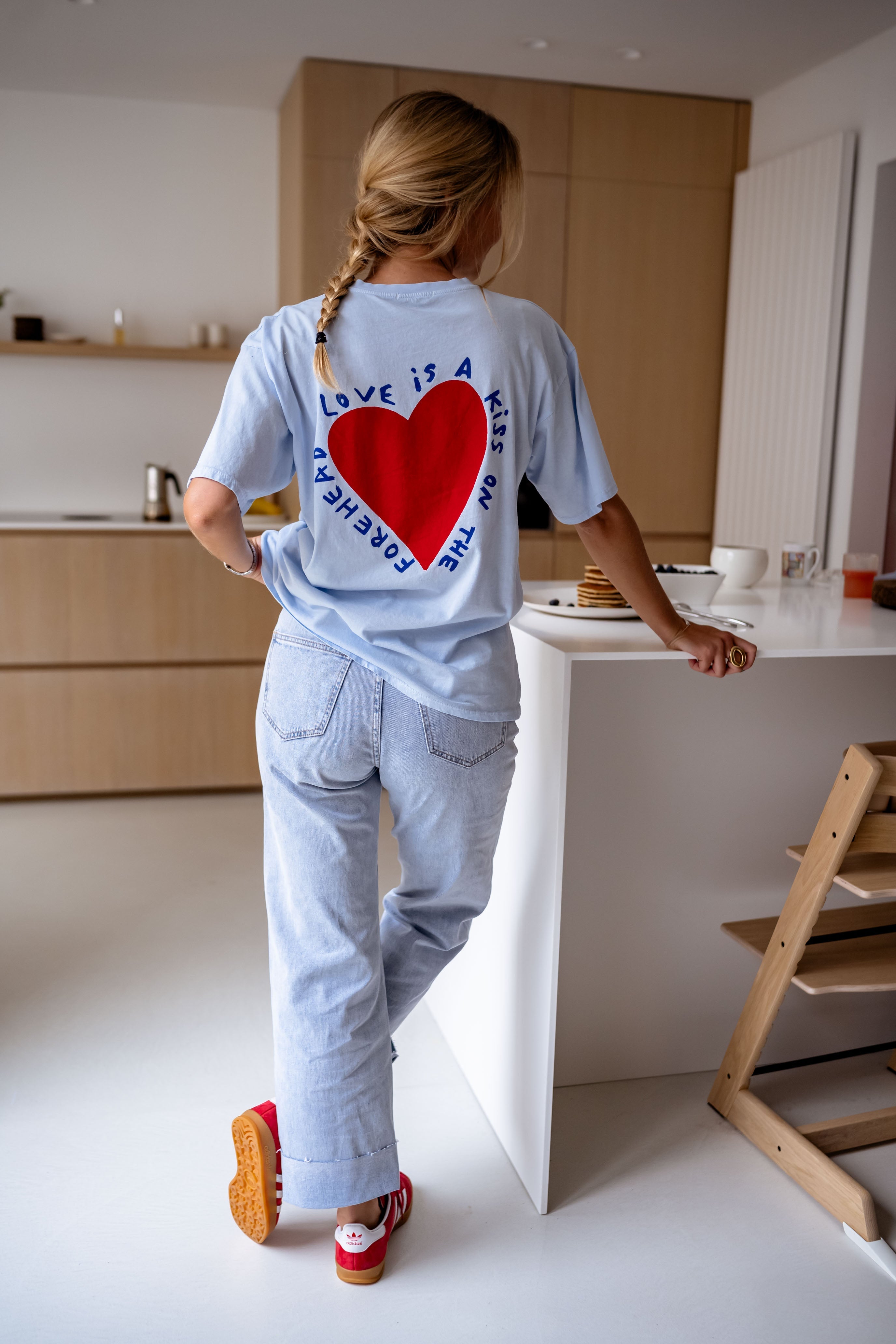 T-shirt Mona bleu ciel 