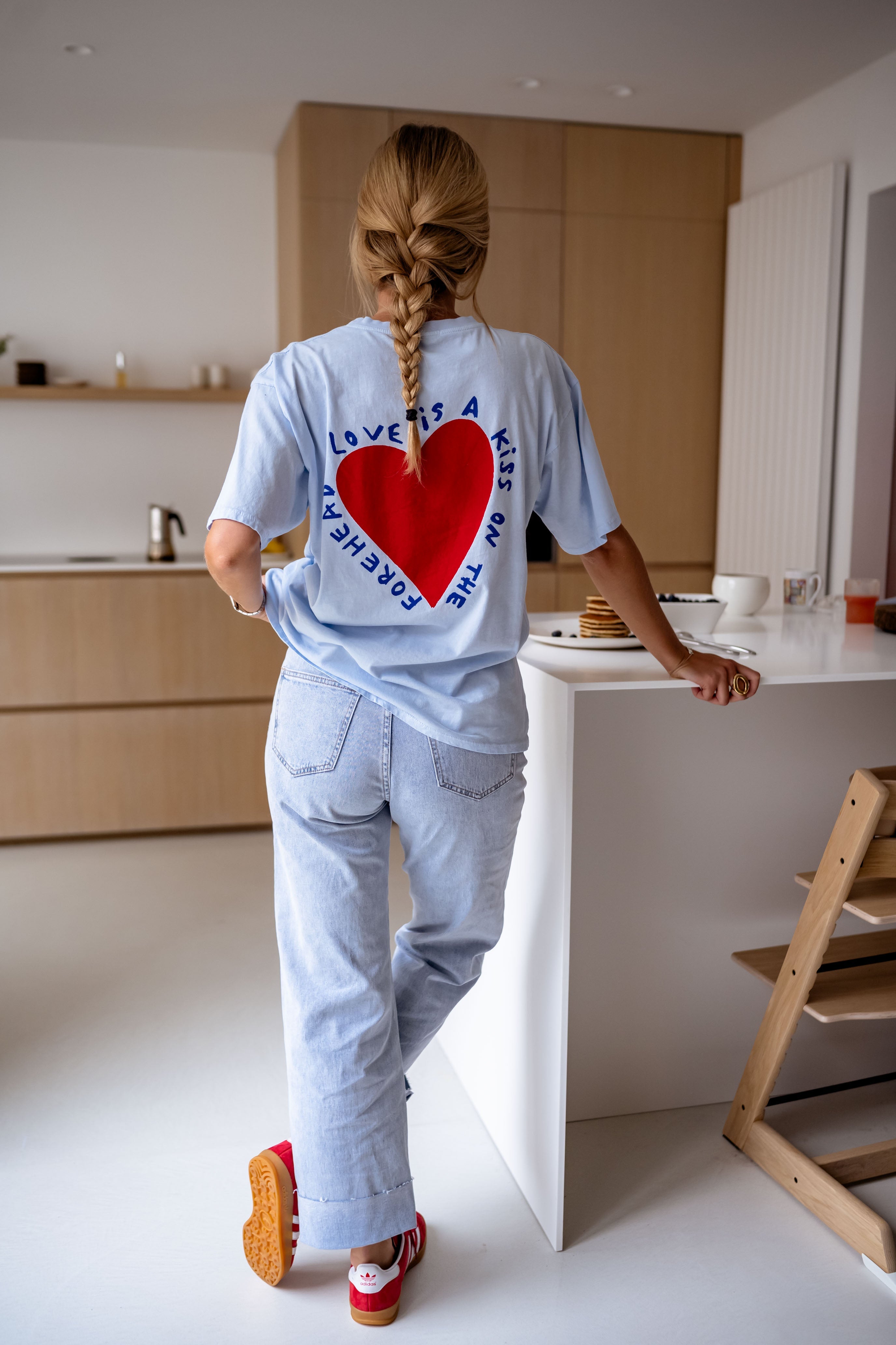 T-shirt Mona bleu ciel 